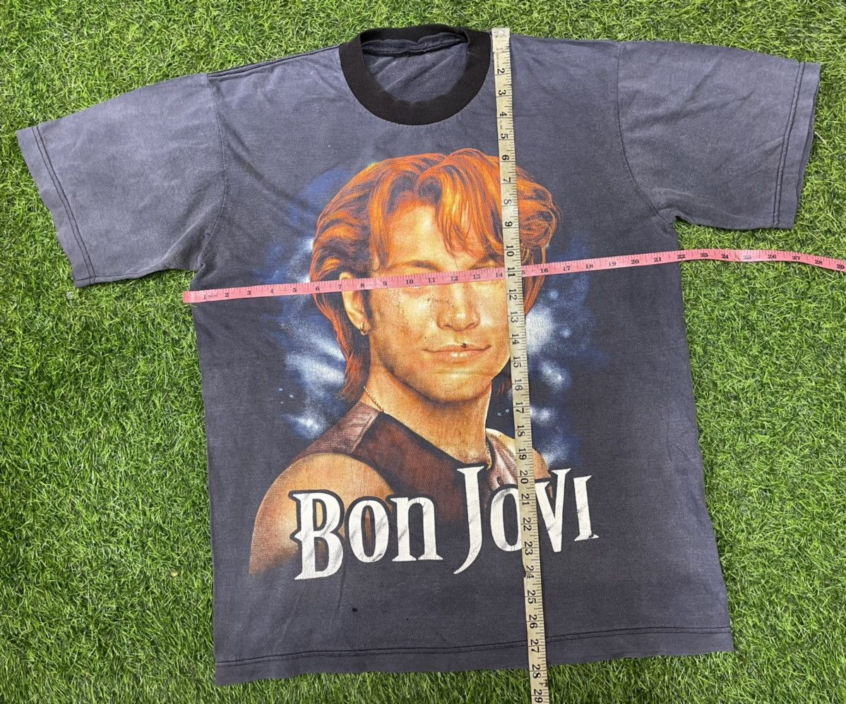 Band Tees × Bon Jovi × Vintage VINTAGE BON JOVI OVERPRINT 90s BAND TEES Size US XL / EU 56 / 4 - 10 Thumbnail