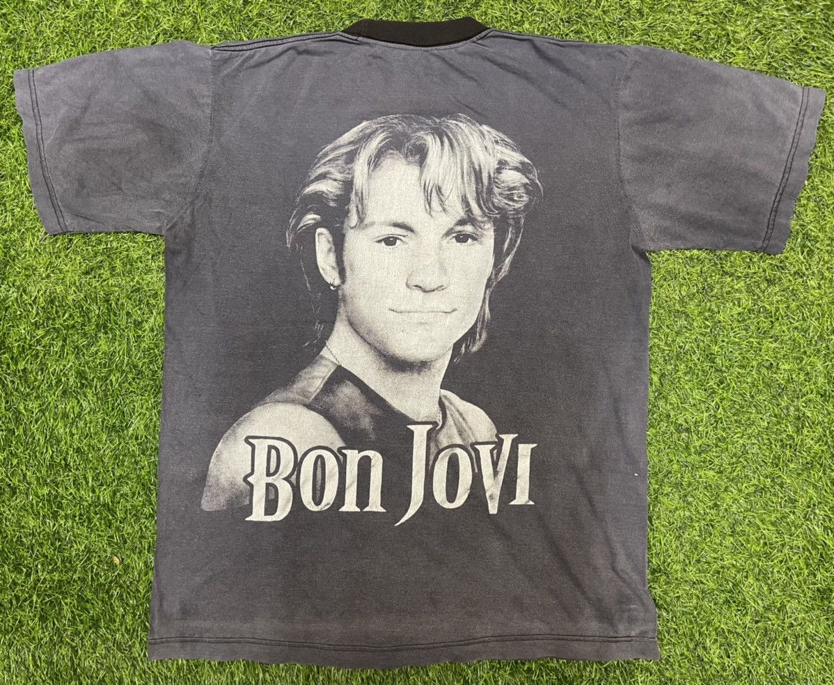 Band Tees × Bon Jovi × Vintage VINTAGE BON JOVI OVERPRINT 90s BAND TEES Size US XL / EU 56 / 4 - 2 Thumbnail