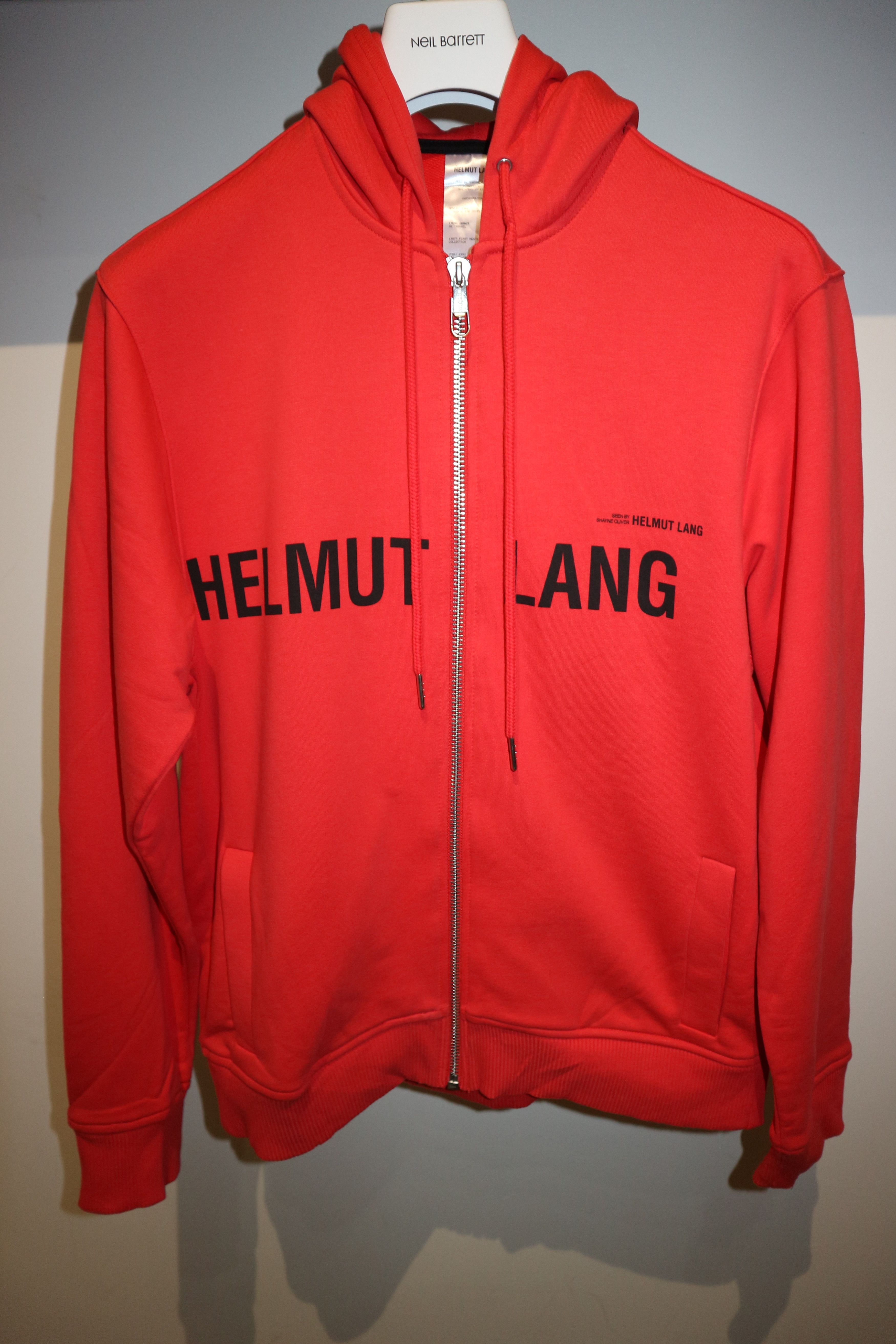 Helmut Lang Shayne Oliver Red hoodie Grailed