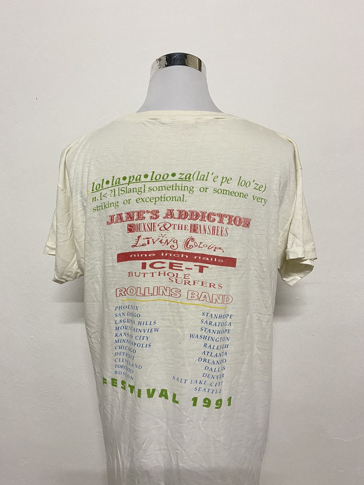 Band Tees × Vintage vintage lollapalooza concert tee Size US XL / EU 56 / 4 - 4 Thumbnail