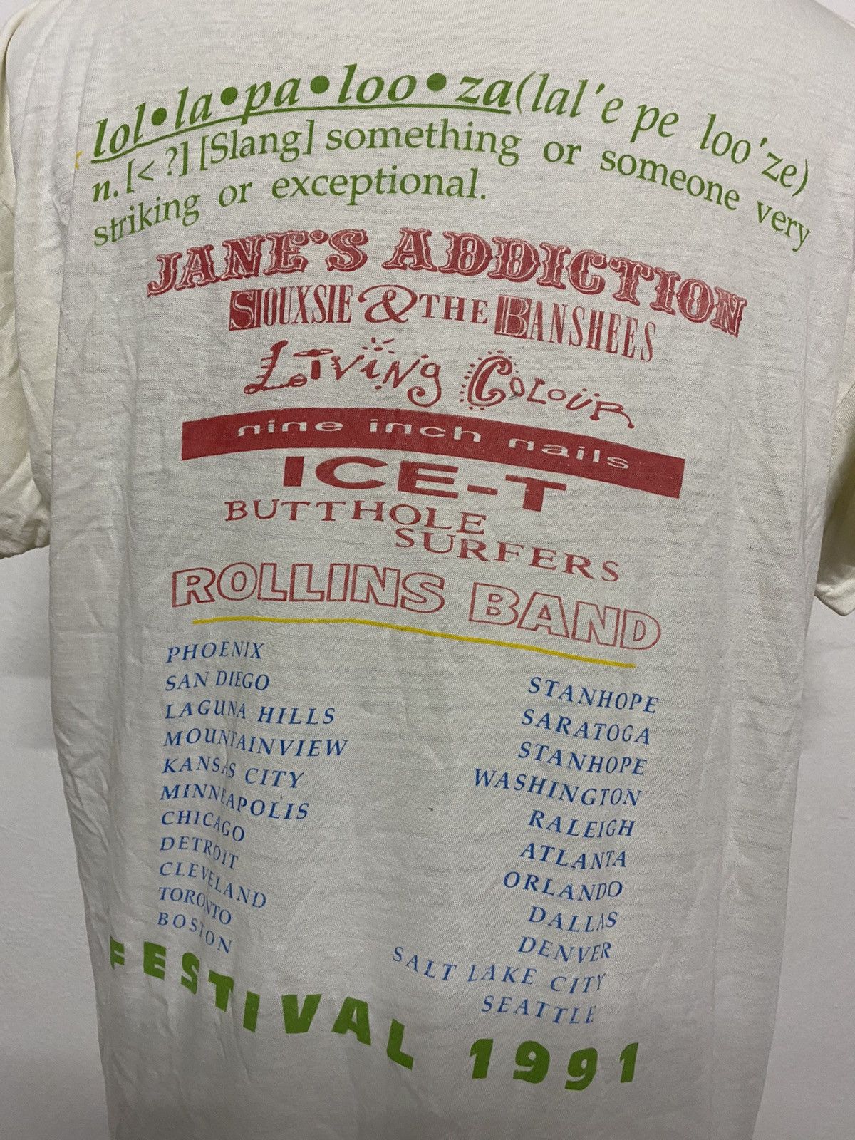 Band Tees × Vintage vintage lollapalooza concert tee Size US XL / EU 56 / 4 - 6 Thumbnail