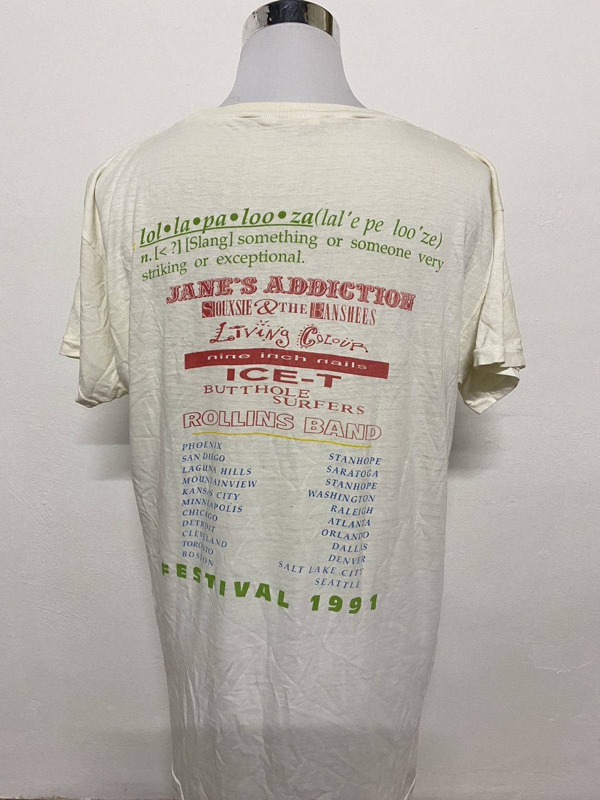 Band Tees × Vintage vintage lollapalooza concert tee Size US XL / EU 56 / 4 - 2 Thumbnail