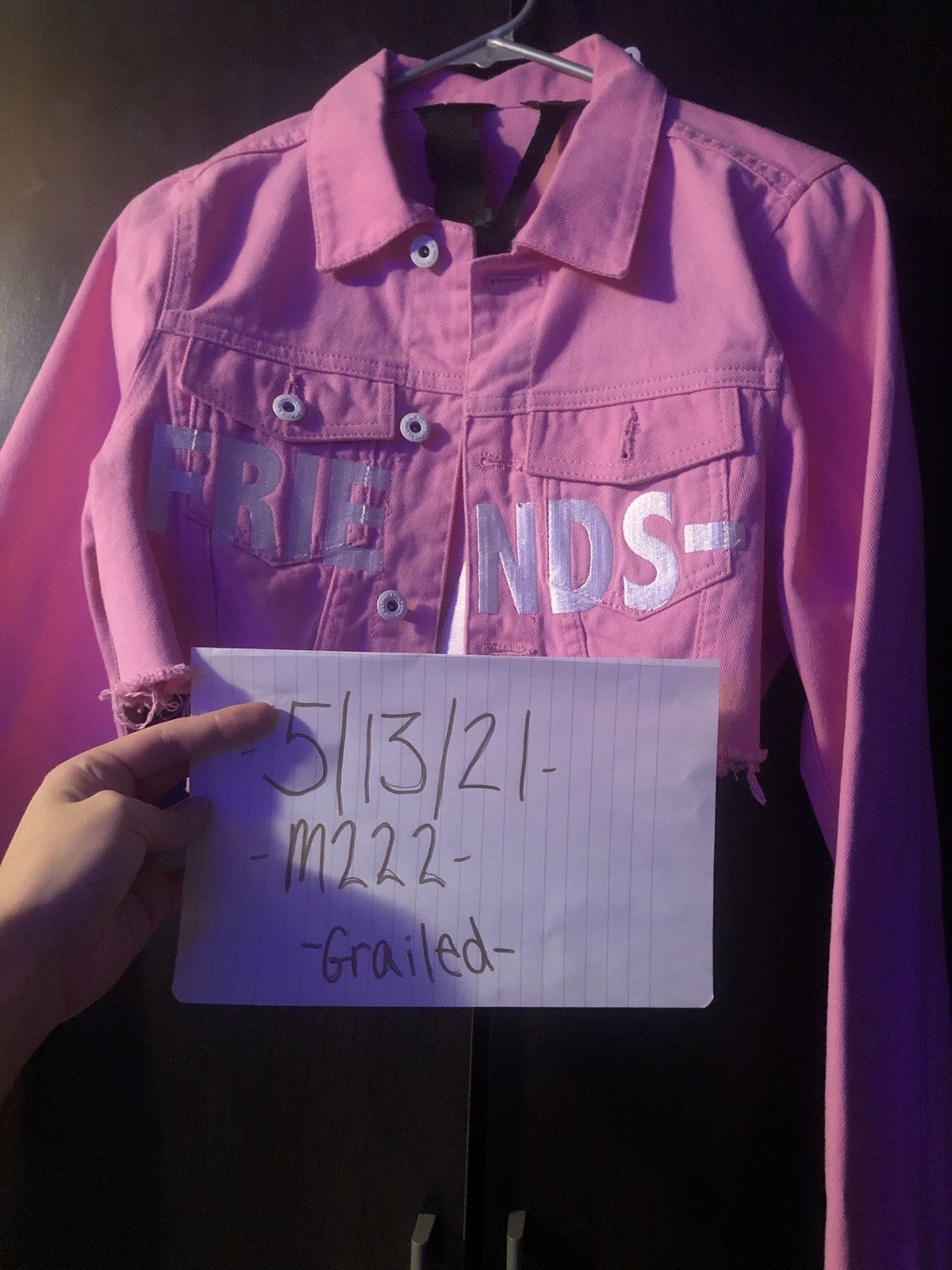 Vlone Vlone Pink Jean Jacket Size US M / EU 48-50 / 2 - 5 Thumbnail