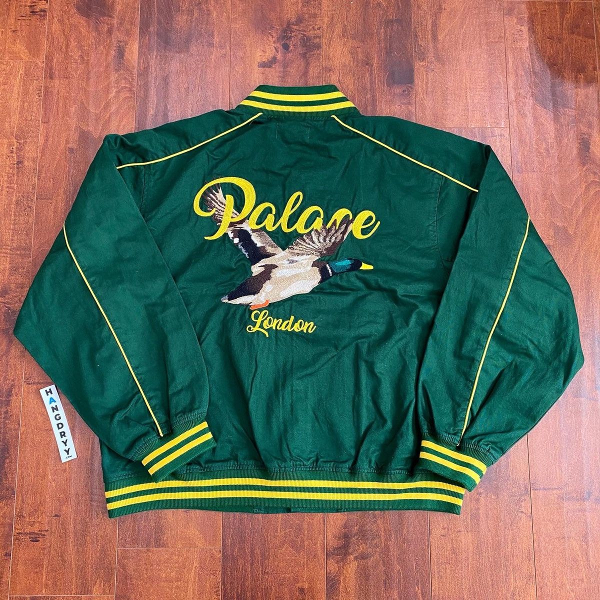 Palace Chain Stitch Bomber Jacket Green-