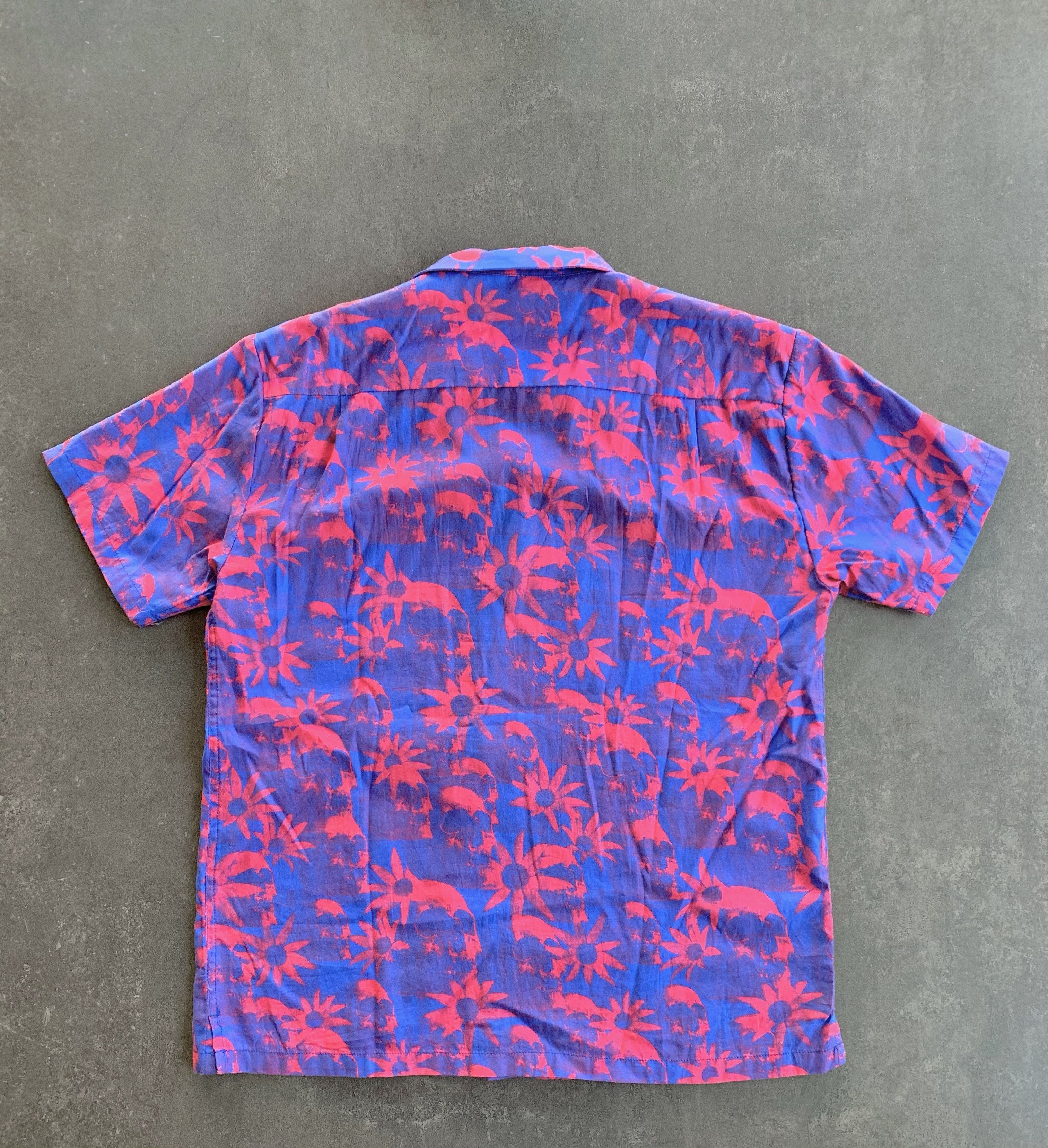 Double Rainbouu Skull Flower Shirt Size US M / EU 48-50 / 2 - 3 Thumbnail