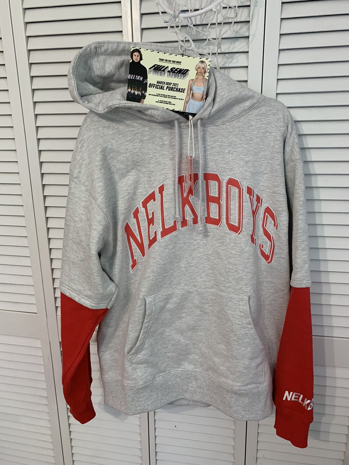 Full Full Send selling By Nelk Boys Layers Hoodie March Drop