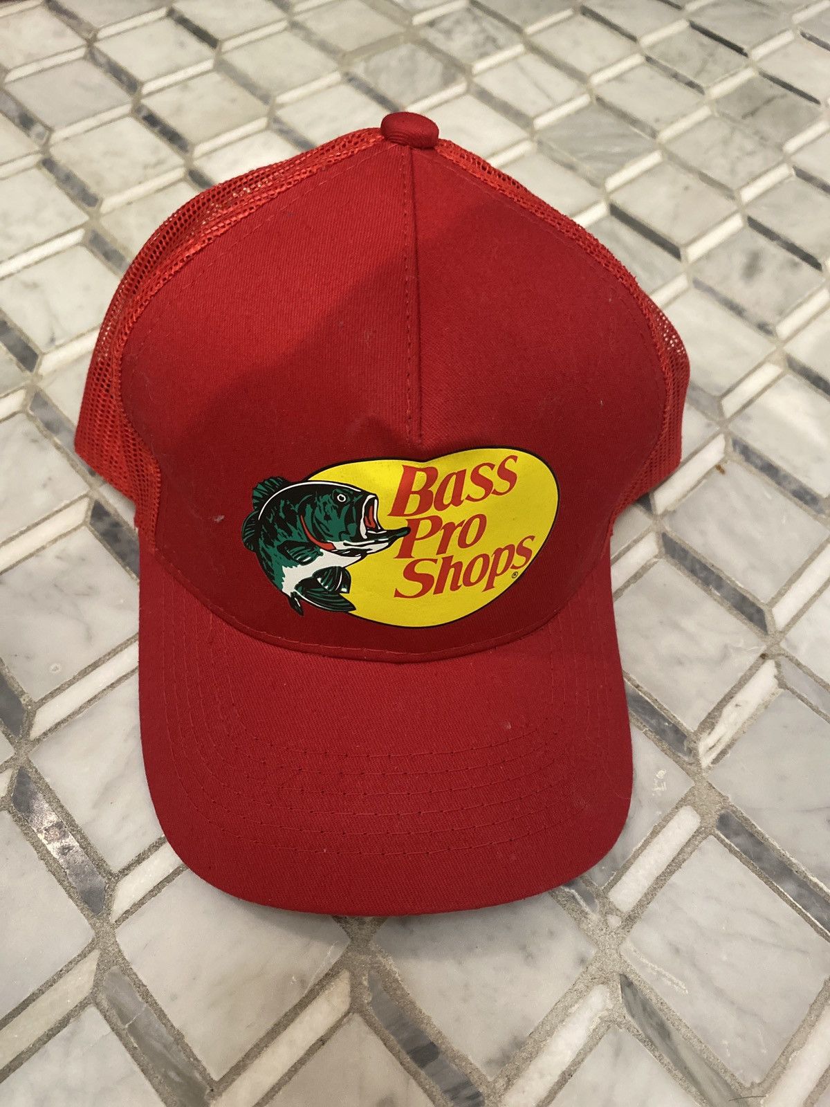 Red bass pro shop hat online