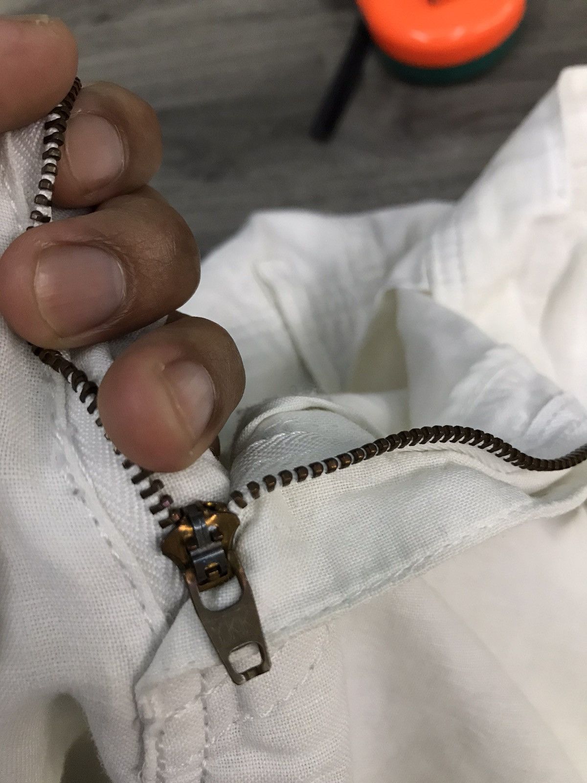 White emporio armani bermuda pants