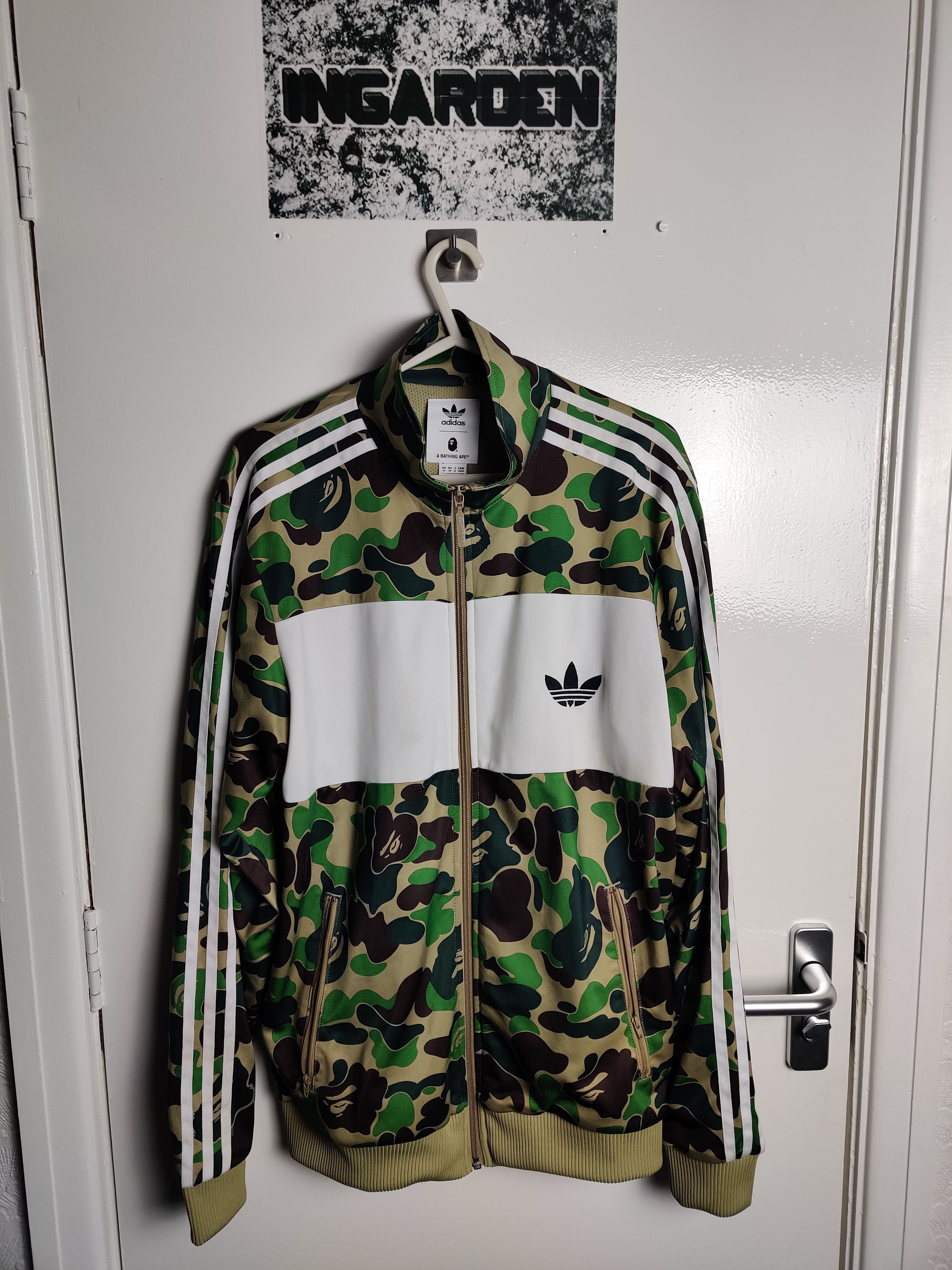 Adidas Bape Adidas x A Bathing Ape Bape Firebird Jacket Green Camo Grailed