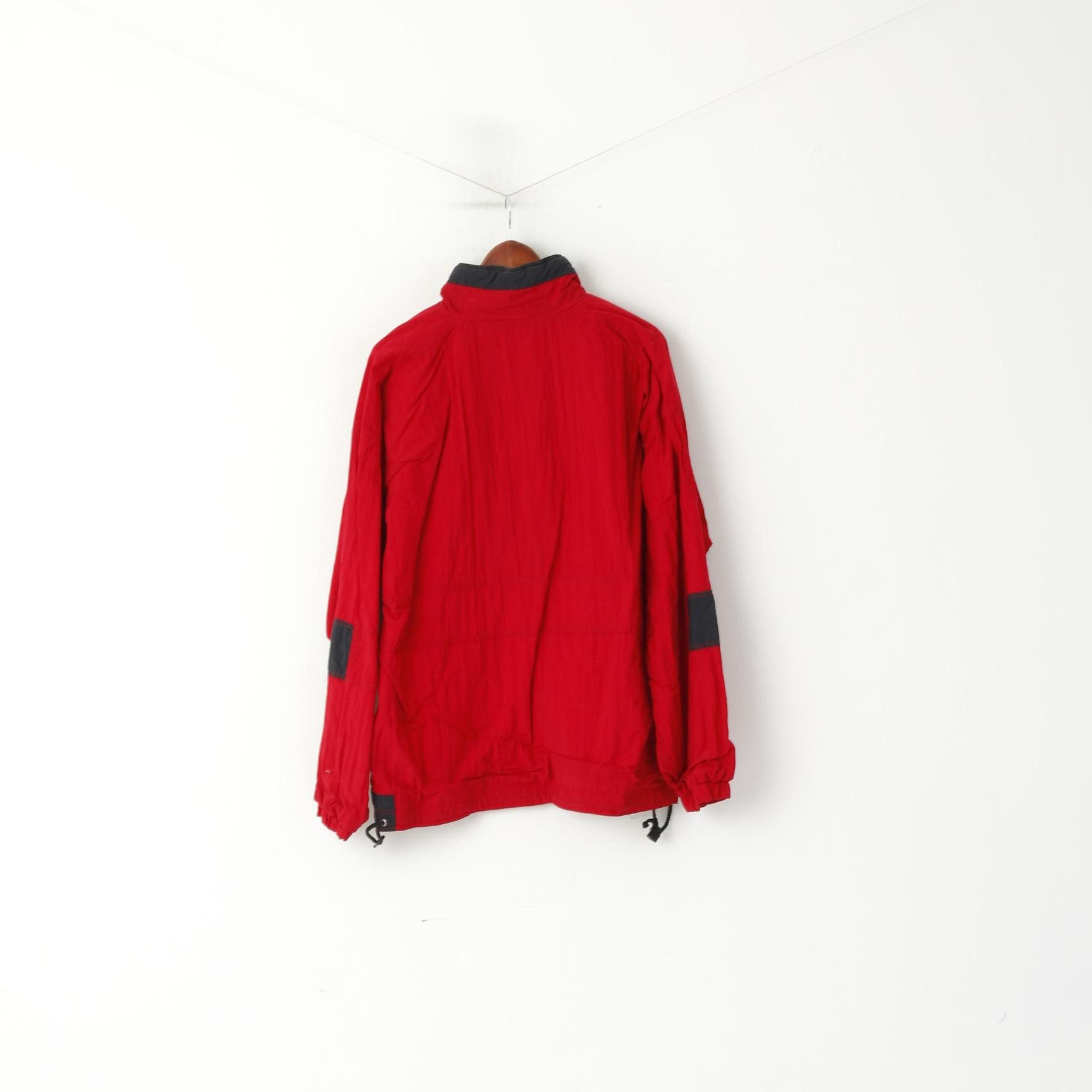 Vintage Marcel Clair Men M Pullover Jacket Red Nylon Vintage 5826 Size US M / EU 48-50 / 2 - 6 Thumbnail