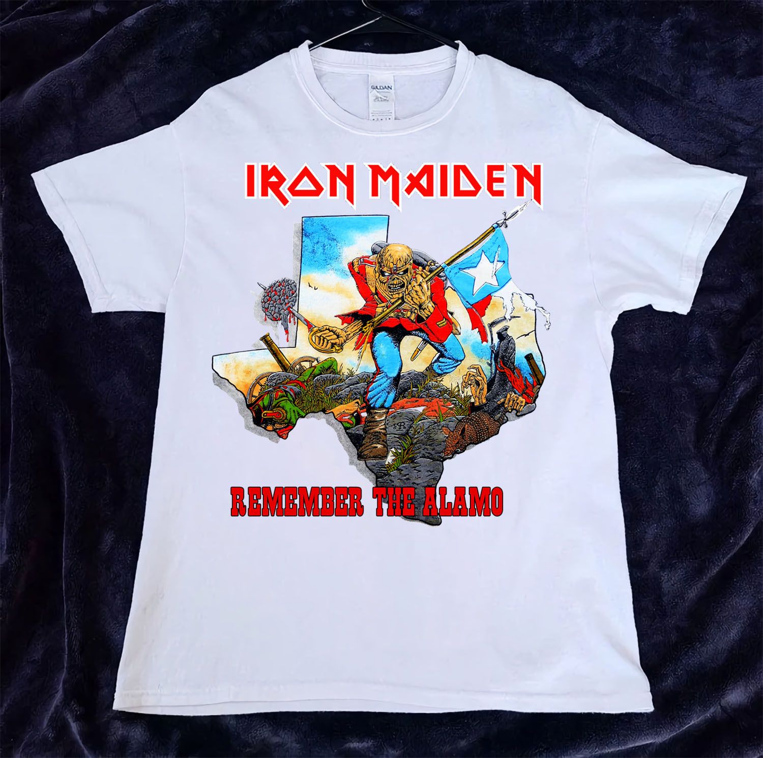 Iron Maiden Remember The Alamo Shirt - High-Quality Printed Brand