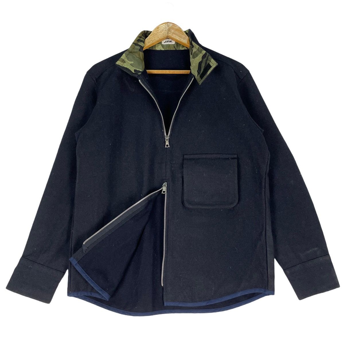 JUN MEN ❄️80s JUN MEN Camo Pocket Signature Zipper Jacket Size US M / EU 48-50 / 2 - 1 Thumbnail