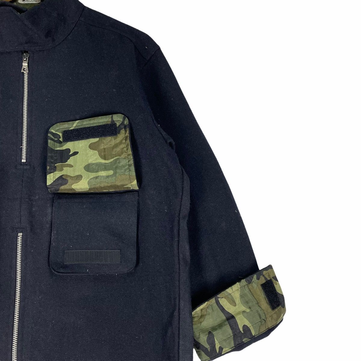JUN MEN ❄️80s JUN MEN Camo Pocket Signature Zipper Jacket Size US M / EU 48-50 / 2 - 8 Thumbnail