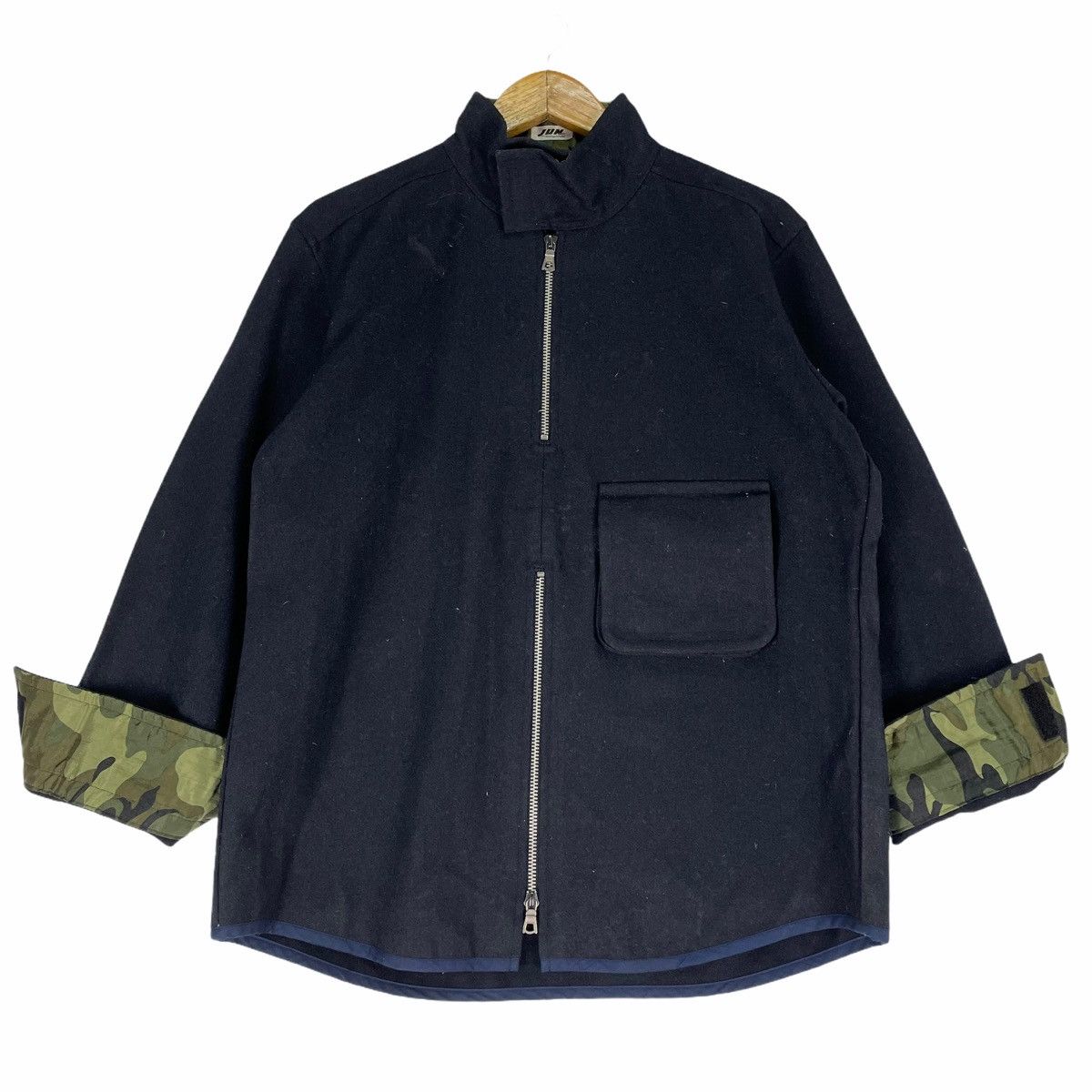 JUN MEN ❄️80s JUN MEN Camo Pocket Signature Zipper Jacket Size US M / EU 48-50 / 2 - 4 Thumbnail