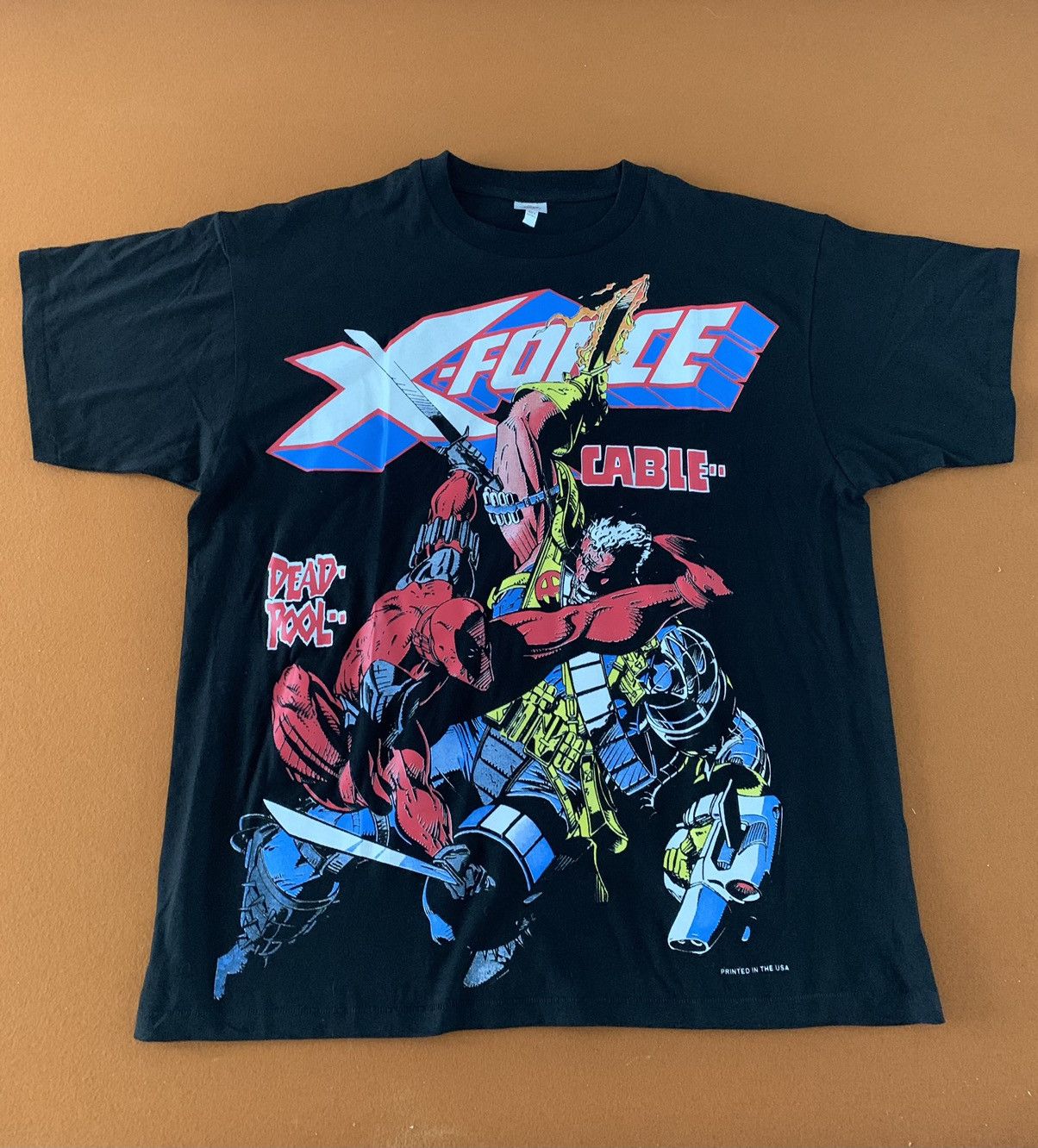 Limited Super Fantasy XForce Deadpool vs Cable tshirt