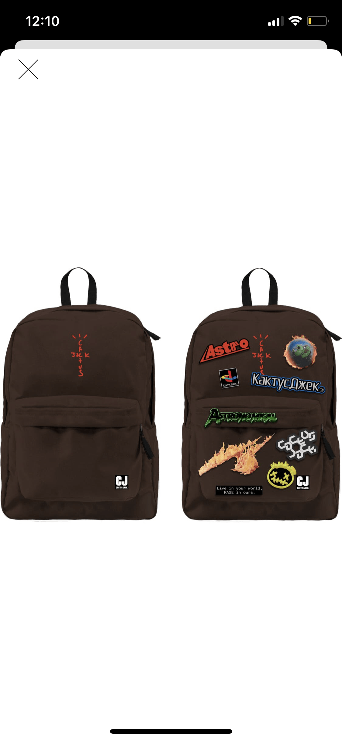 Travis Scott CJ x FORTNITE With Patches Backpack