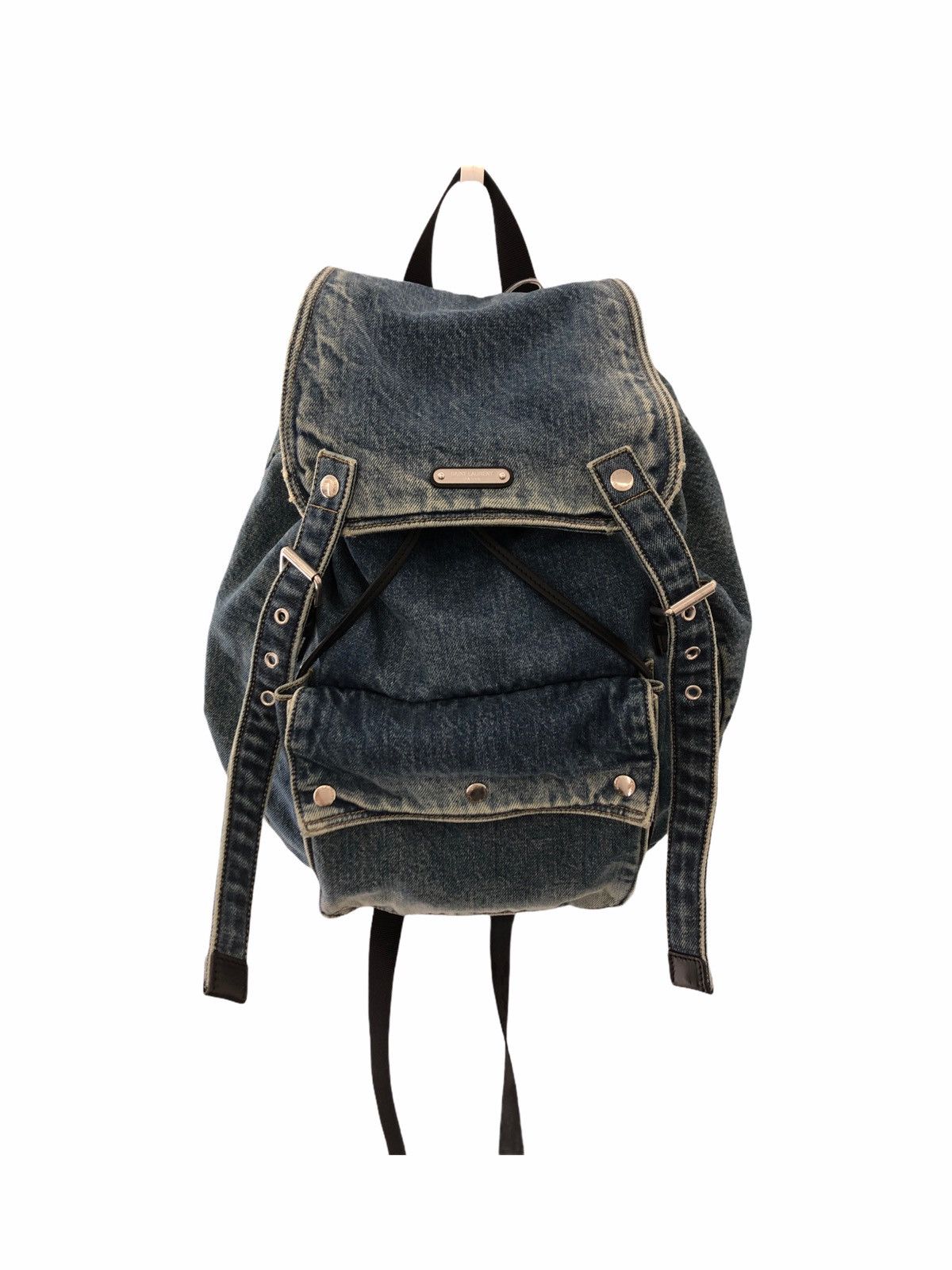 Saint Laurent Noe Denim Jean Backpack