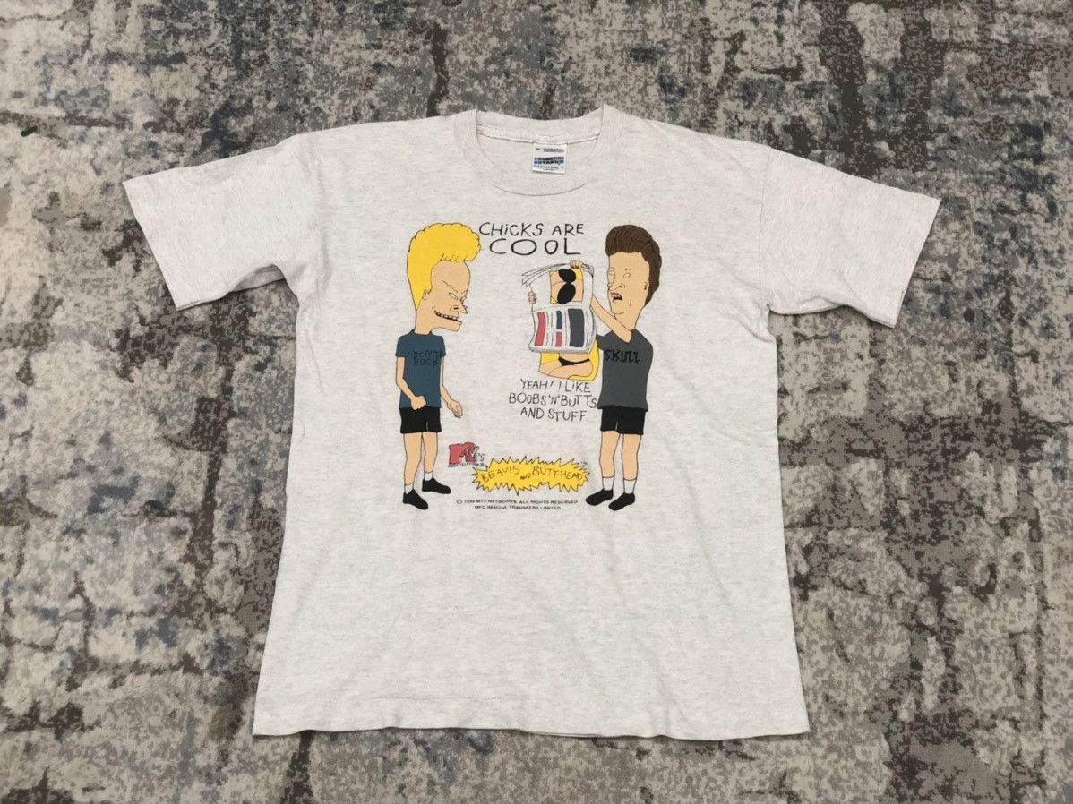 Mtv Vintage 1994 Beavis and Butthead MTV Tees Size US M / EU 48-50 / 2 - 1 Thumbnail