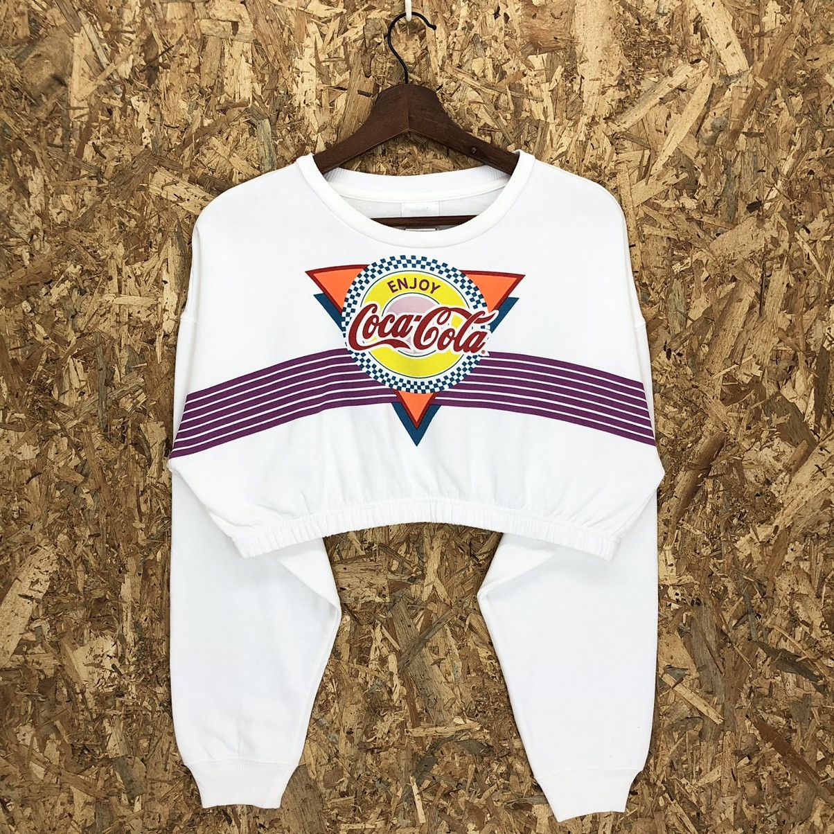 Vintage Coca Cola Crop Top Sweatshirt