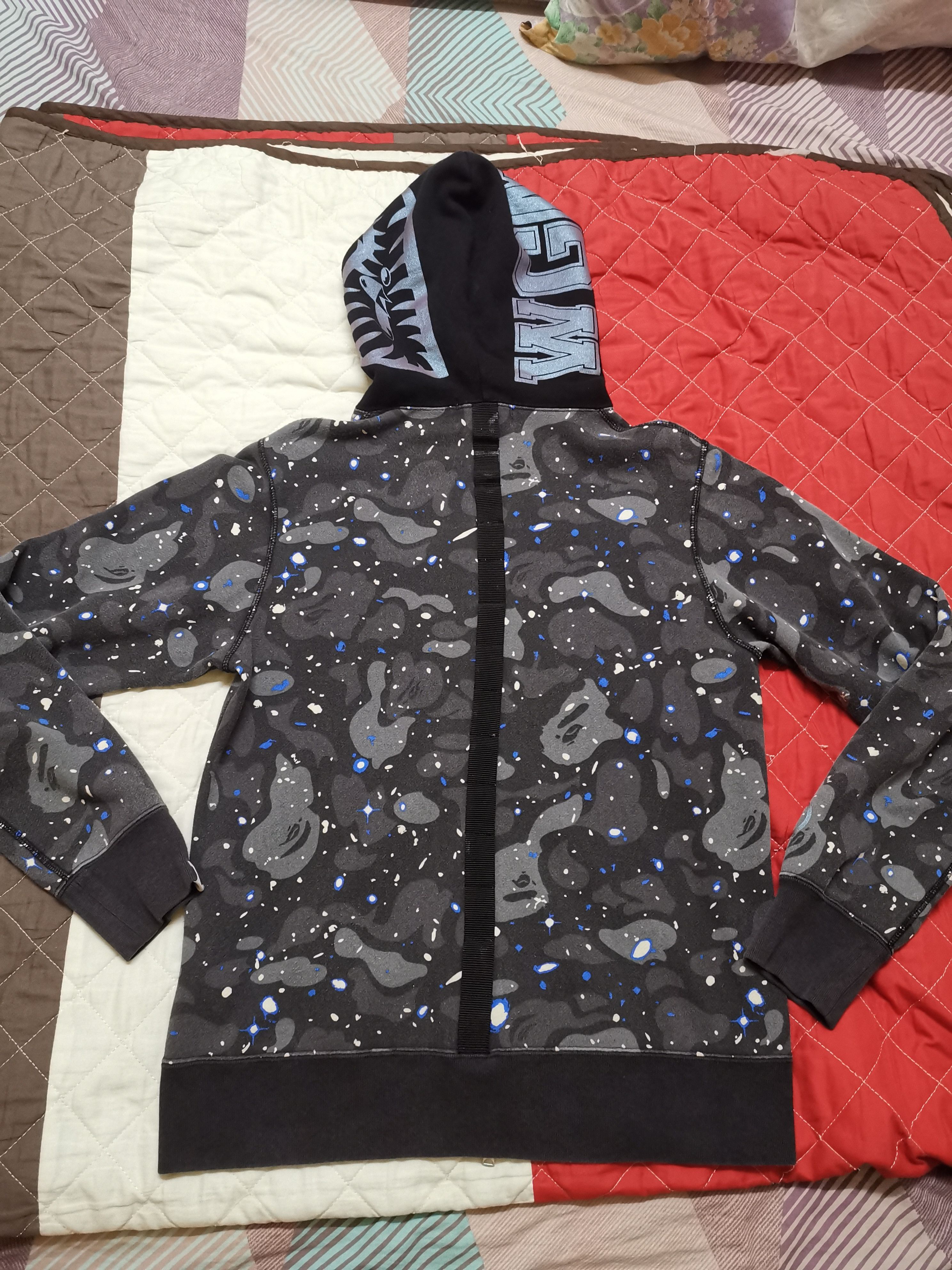 Bape Bape galaxy glow in the dark hologram shark hoodie Grailed