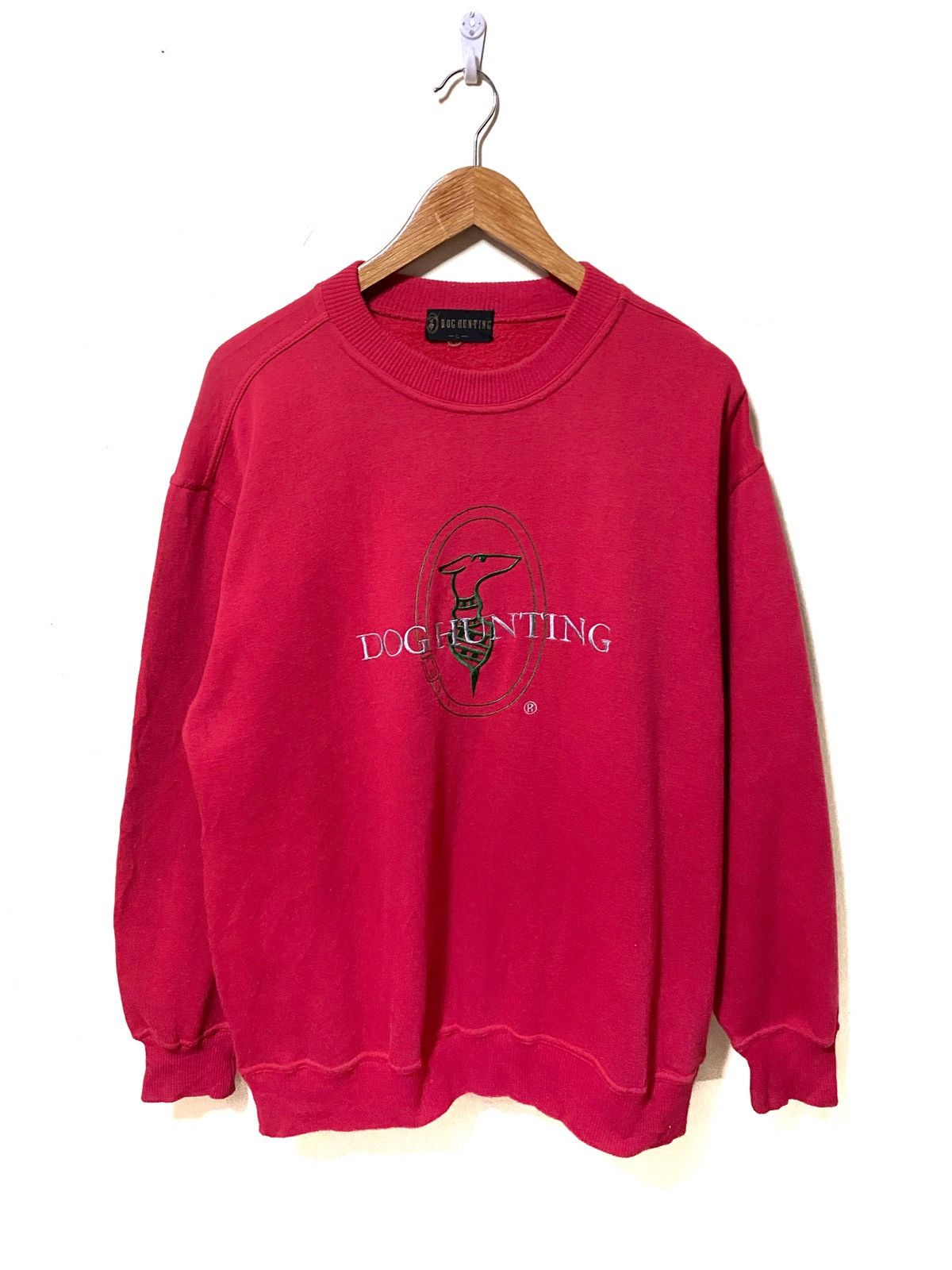 Vintage Dog Hunting Spellout Big Logo Sweatshirt