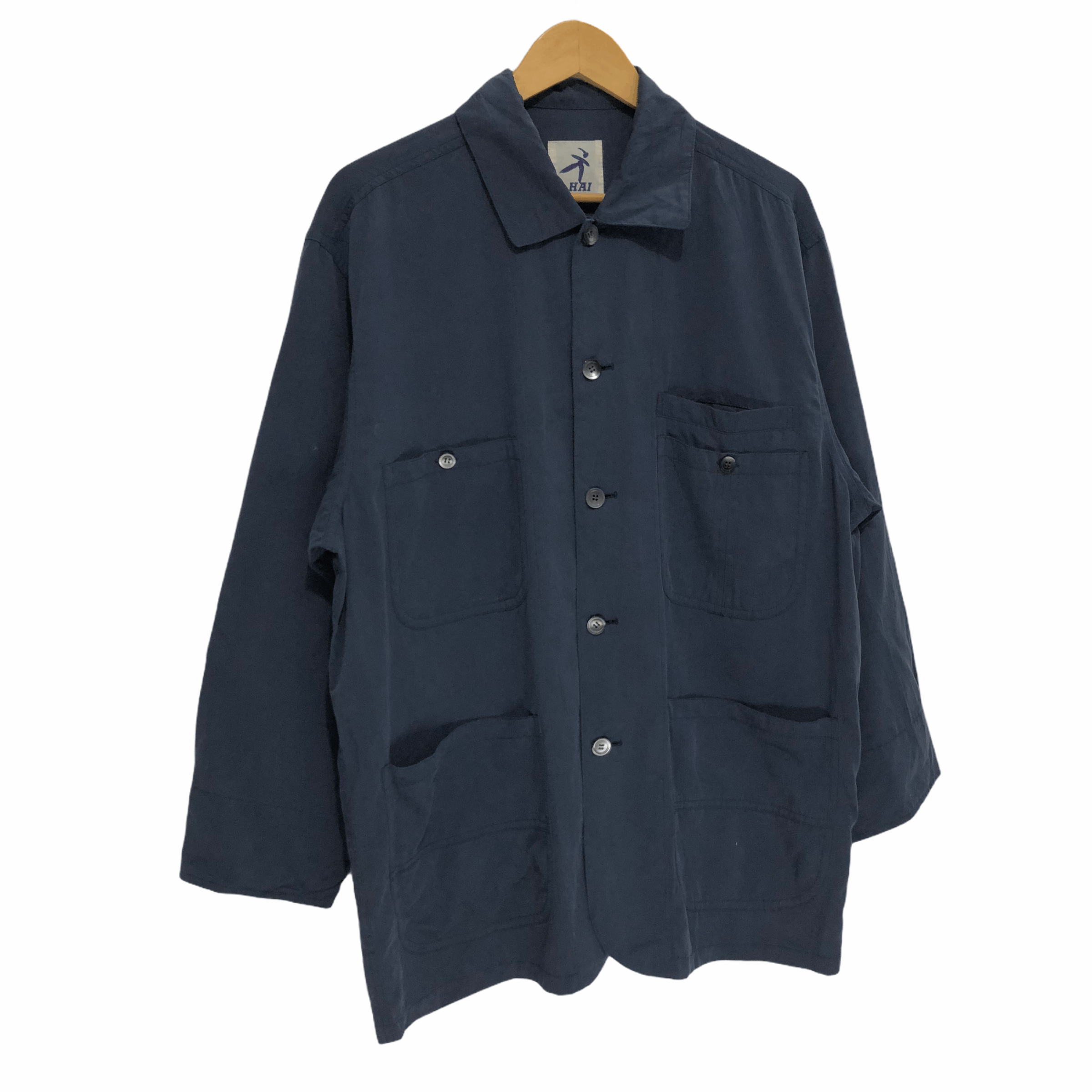 Hai Sporting Gear × Issey Miyake Hai Sporting Gear Issey Miyake Blue Button Up Shirt Size M Size US M / EU 48-50 / 2 - 4 Thumbnail