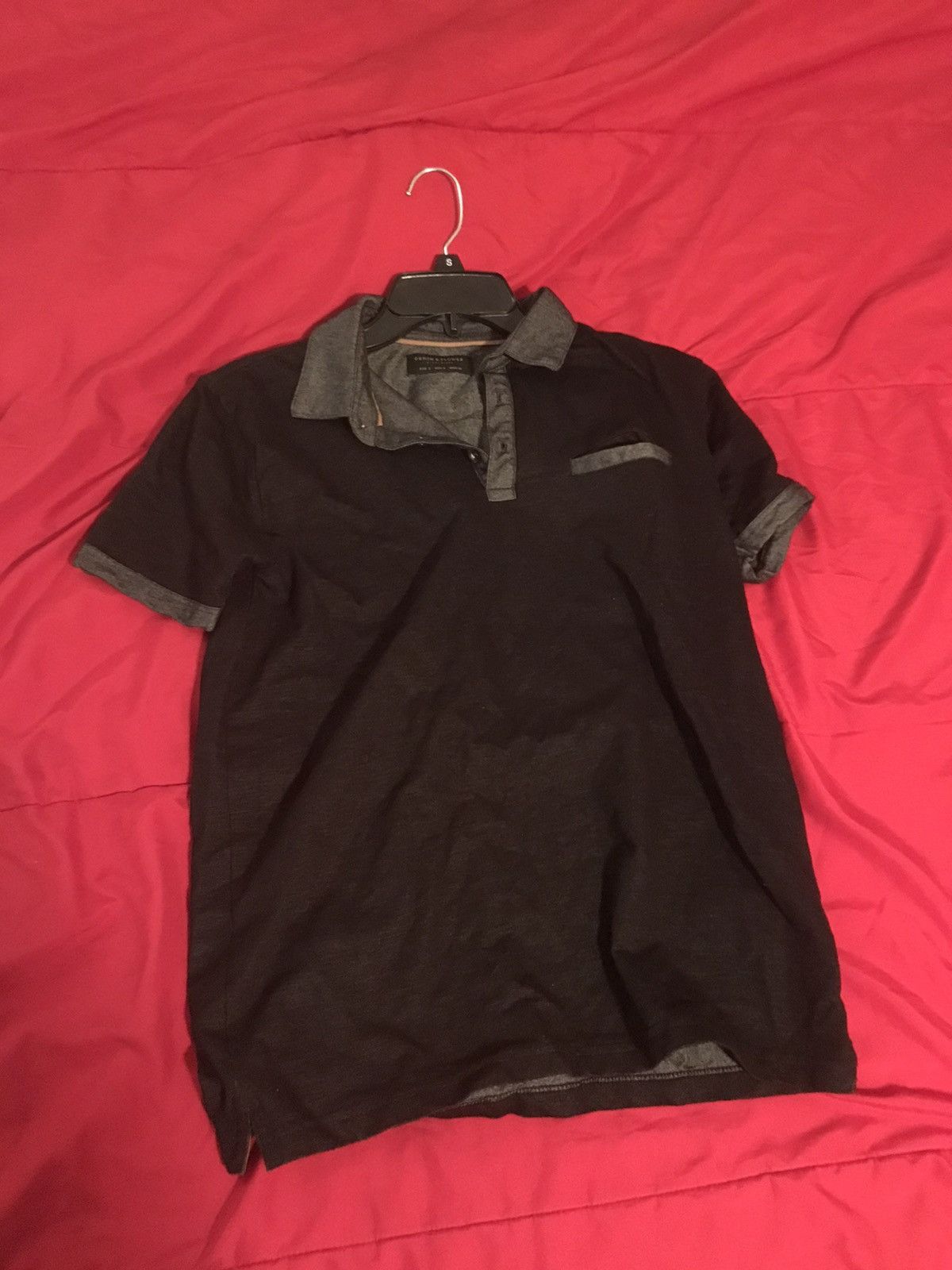 Vintage Black polo shirt *MEN'S SMALL* *VINTAGE* Grailed