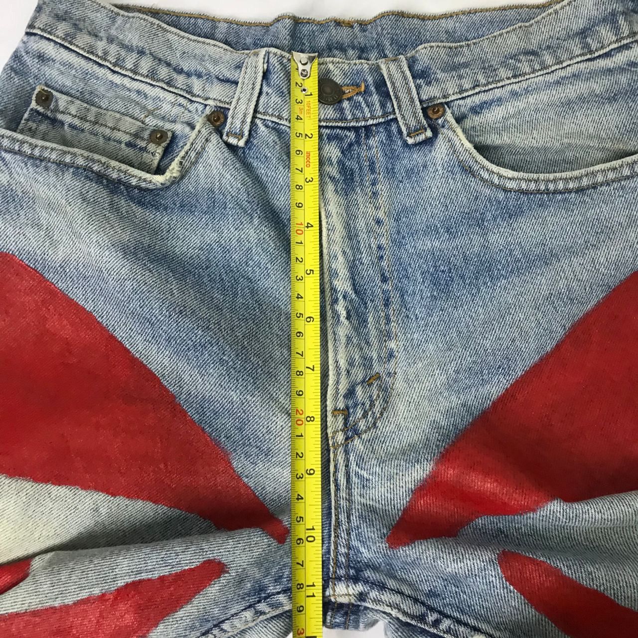 Levi's Vintage Clothing 🔥 Vintage Levi's Art Design Paints Denim Jeans Size US 30 / EU 46 - 7 Thumbnail