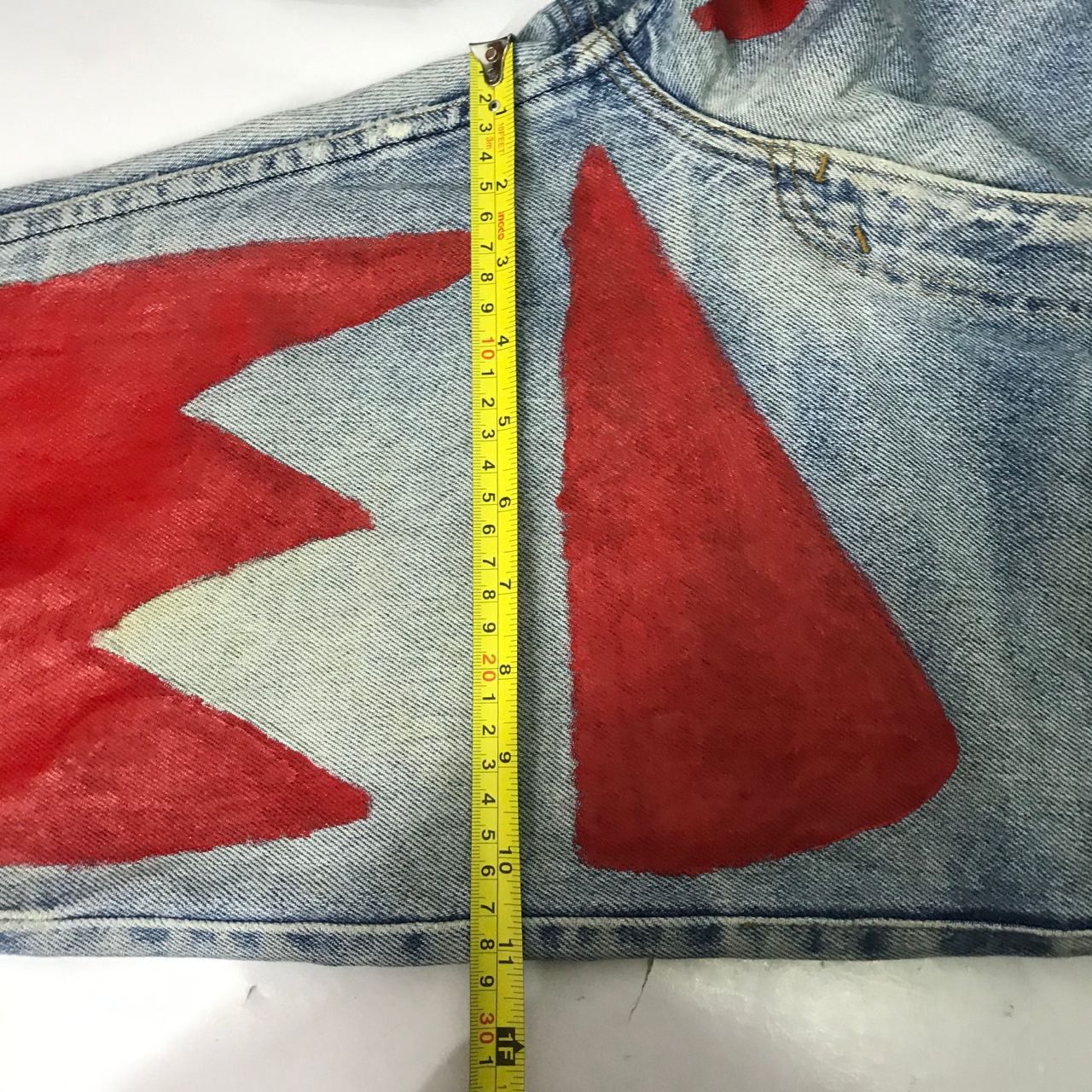 Levi's Vintage Clothing 🔥 Vintage Levi's Art Design Paints Denim Jeans Size US 30 / EU 46 - 8 Thumbnail