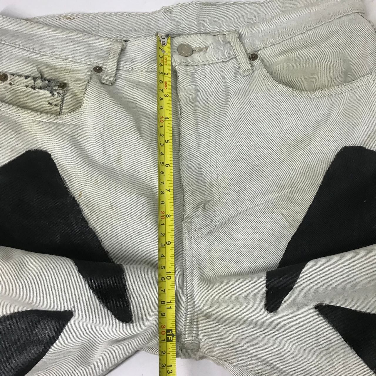 Japanese Brand × Levi's Vintage Clothing 🔥 Vintage Levi's Art Design Paints Denim Jeans Size US 35 - 9 Thumbnail