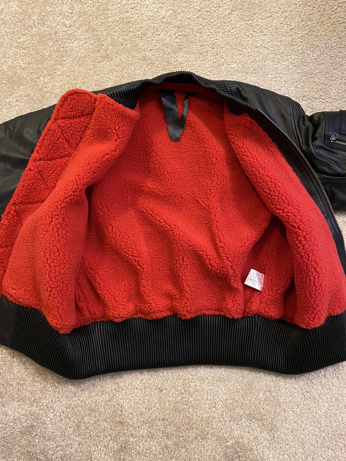 Vlone Vlone Sheep Skin Bomber Jacket Size Medium RARE Size US M / EU 48-50 / 2 - 5 Thumbnail