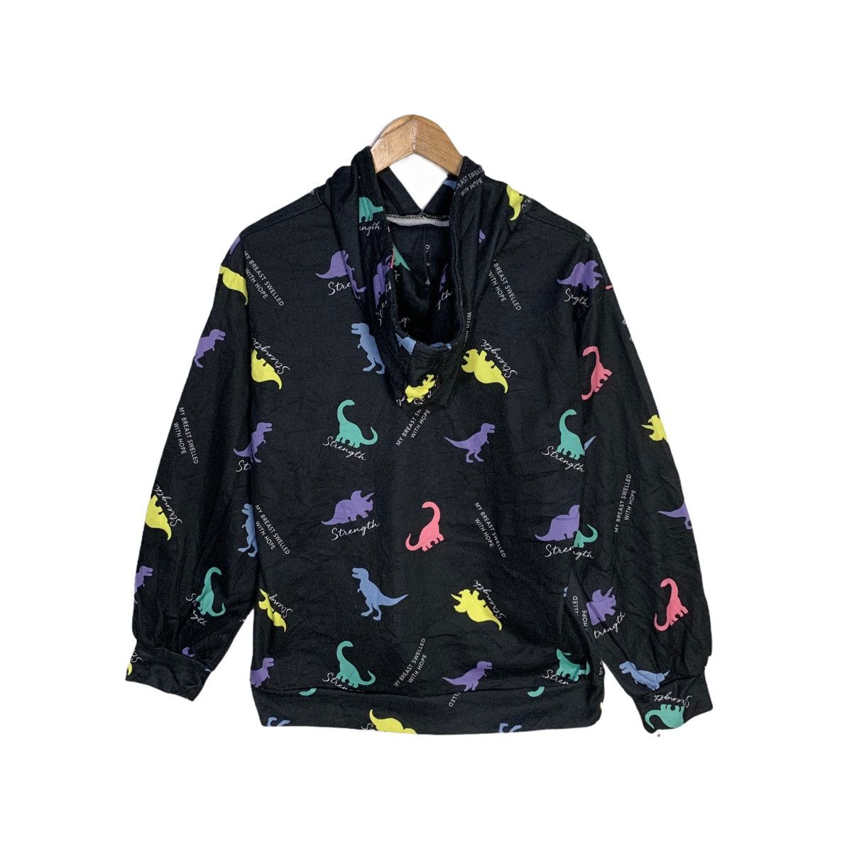 Japanese Brand Hoodie sweatshirt full print dinosaur Size US M / EU 48-50 / 2 - 2 Thumbnail