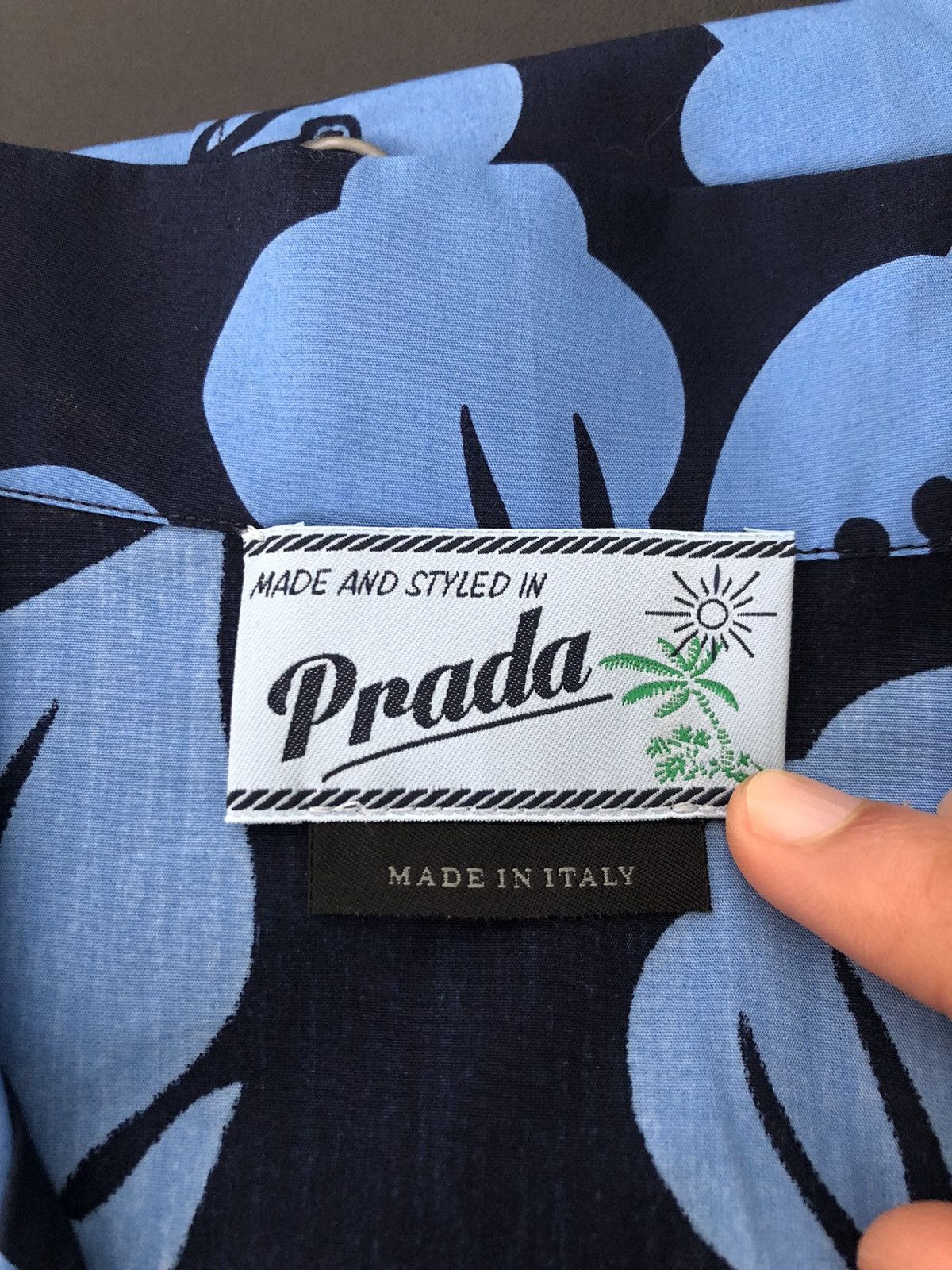 Prada Prada Floral Shirt Size US XL / EU 56 / 4 - 2 Thumbnail