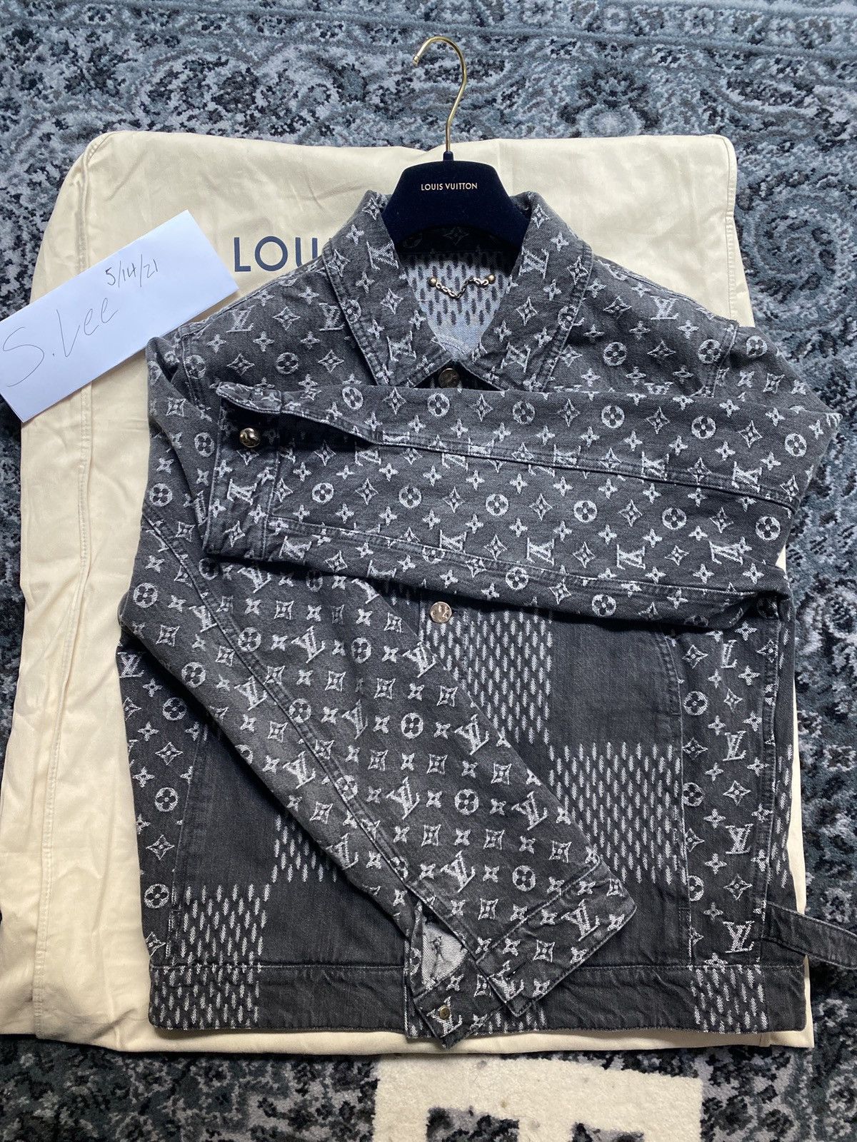 Louis Vuitton X Nigo (Giant Damier Waves Denim jacket) Brandnew Dm us for  more info.📩📩📩