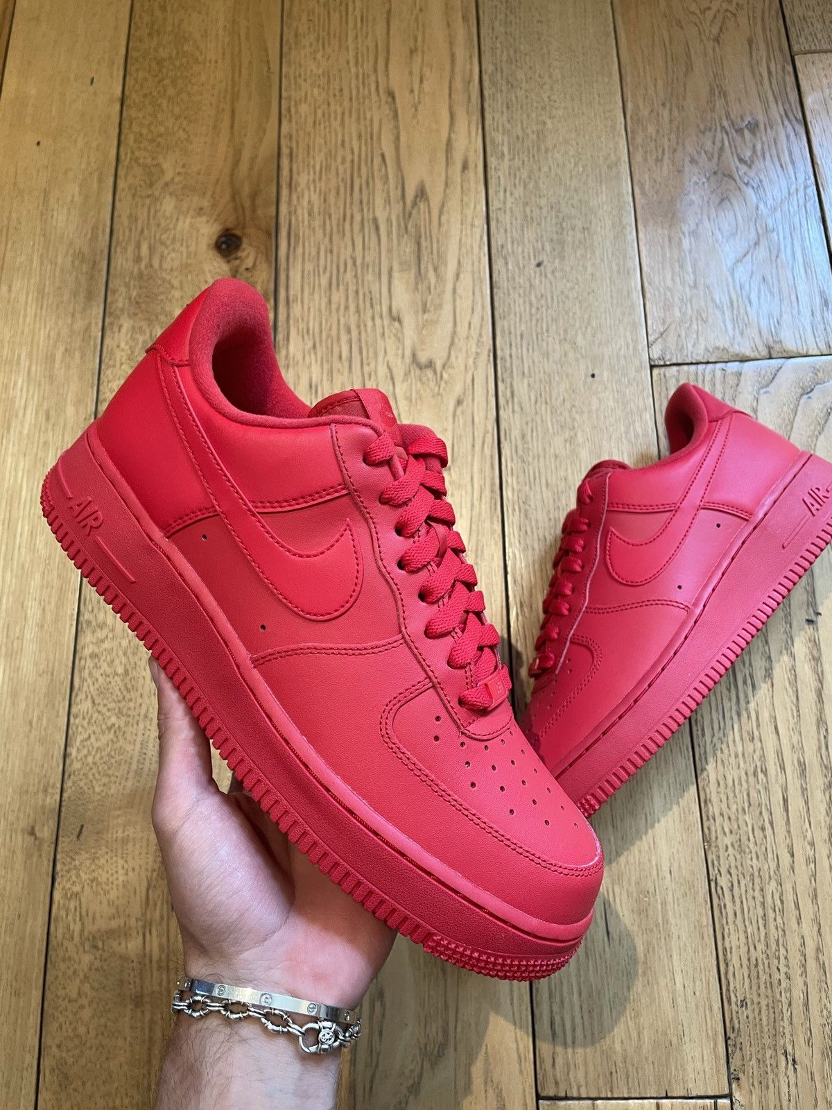 Nike Nike Air Force 1 Triple Red Size US 8.5 / EU 41-42 - 2 Thumbnail