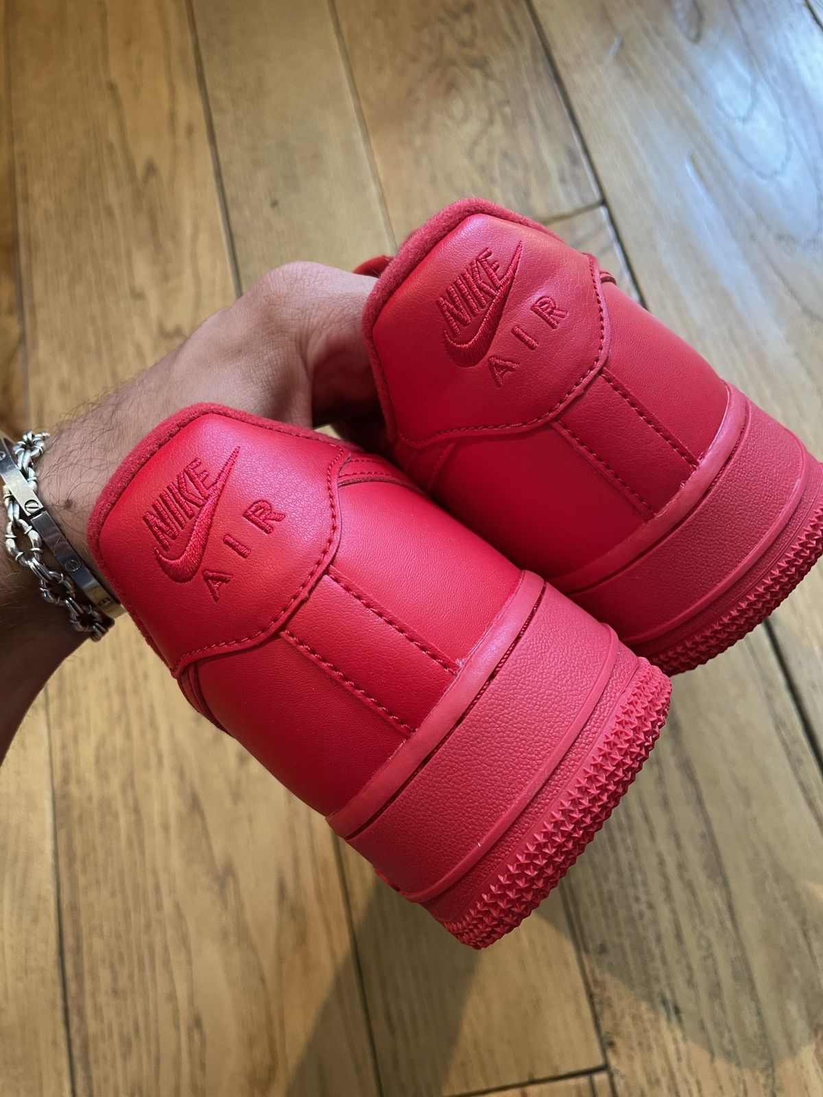 Nike Nike Air Force 1 Triple Red Size US 8.5 / EU 41-42 - 4 Thumbnail