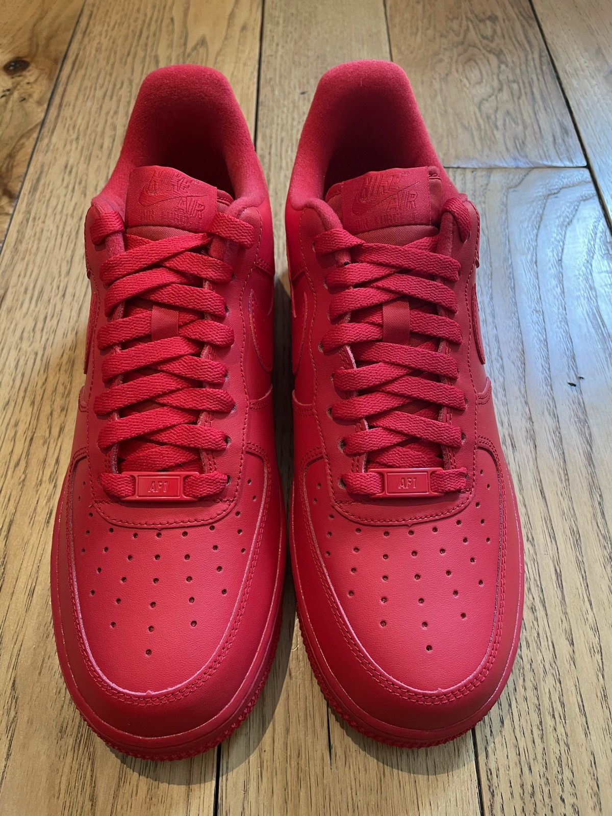 Nike Nike Air Force 1 Triple Red Size US 8.5 / EU 41-42 - 3 Thumbnail