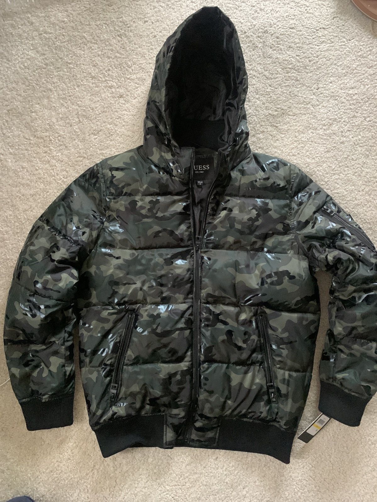 Puffer Jacket Guess Camo