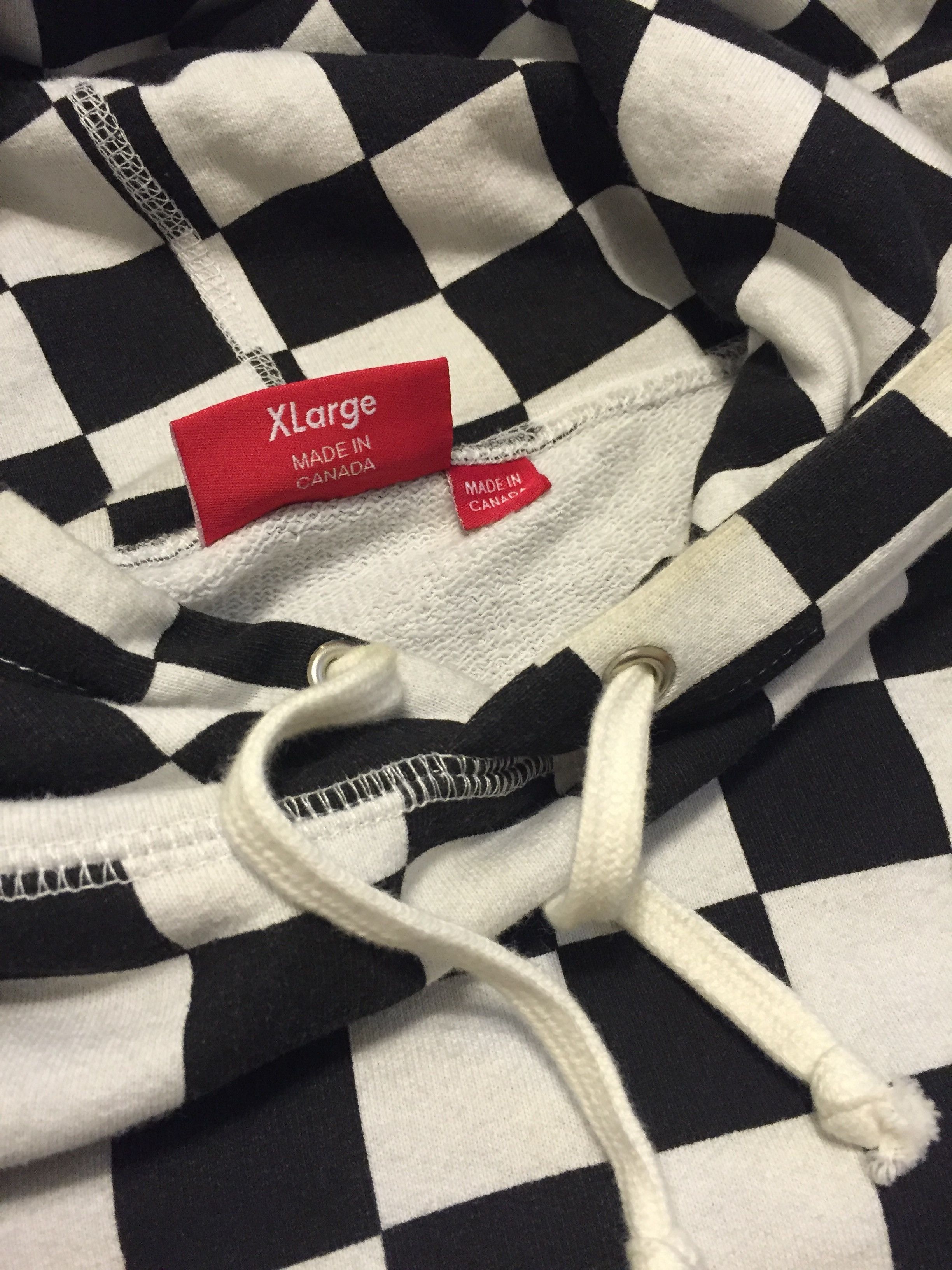 Supreme White Checkered Hoodie Size US XL / EU 56 / 4 - 4 Preview