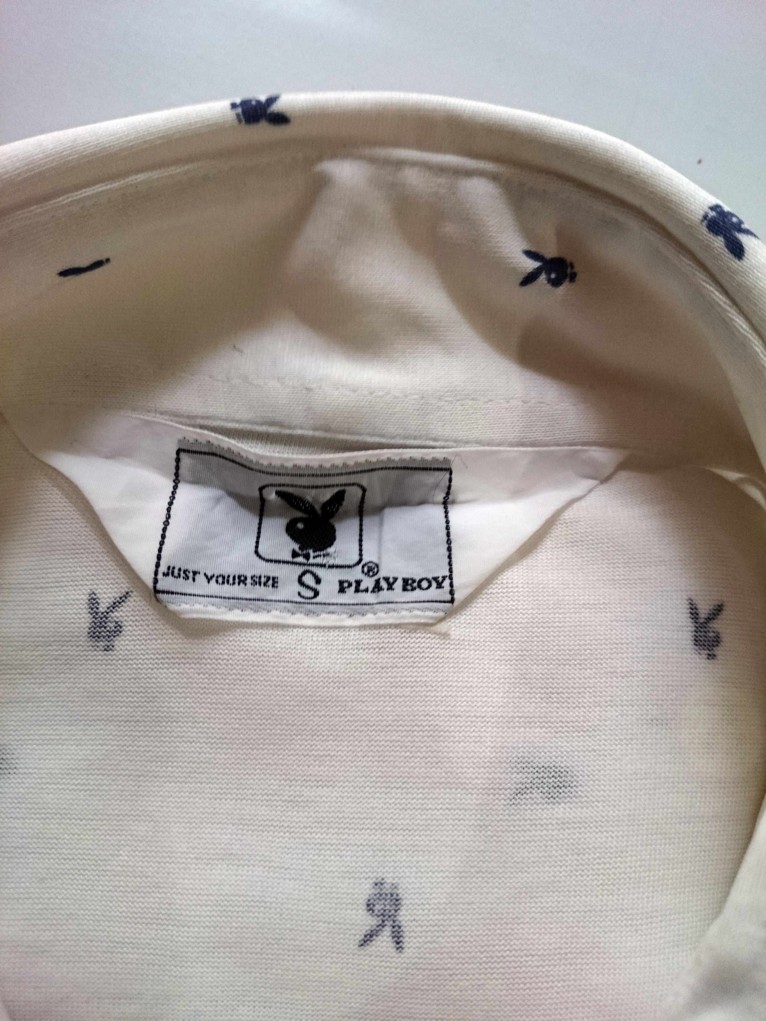Playboy Vintage Playboy Shirt monogram beautiful design Size US S / EU 44-46 / 1 - 6 Thumbnail