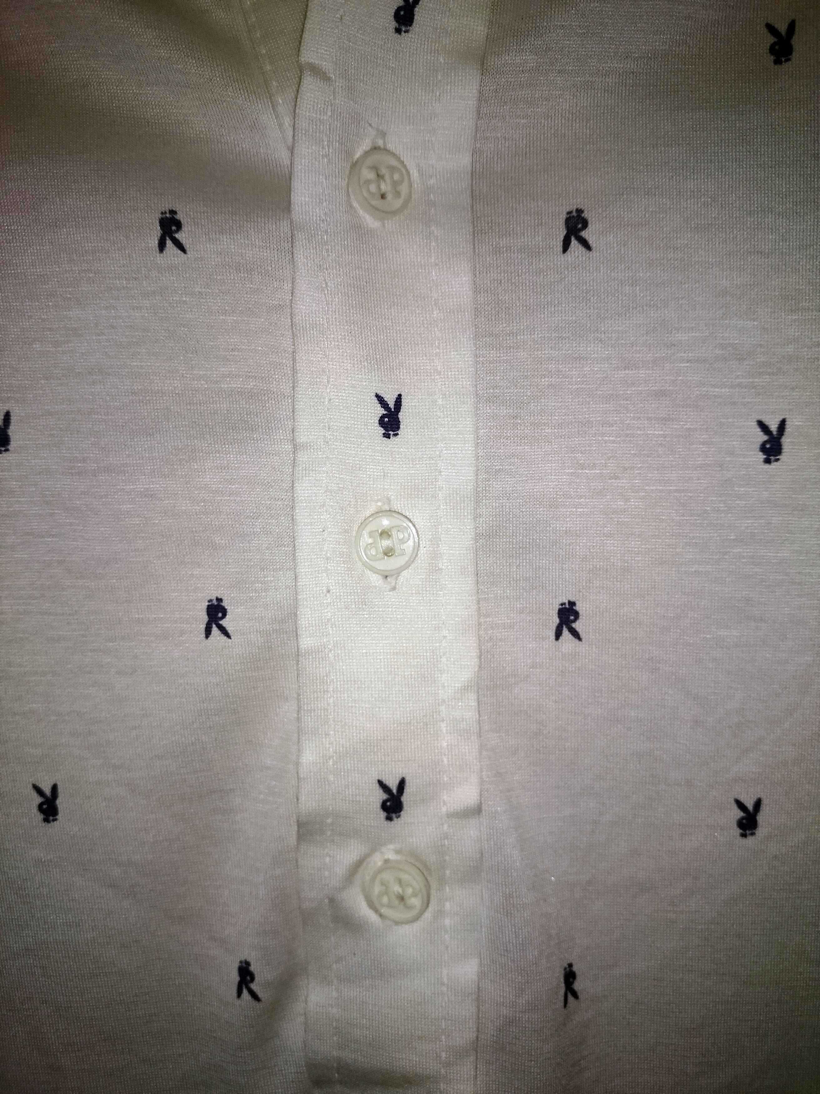 Playboy Vintage Playboy Shirt monogram beautiful design Size US S / EU 44-46 / 1 - 2 Thumbnail