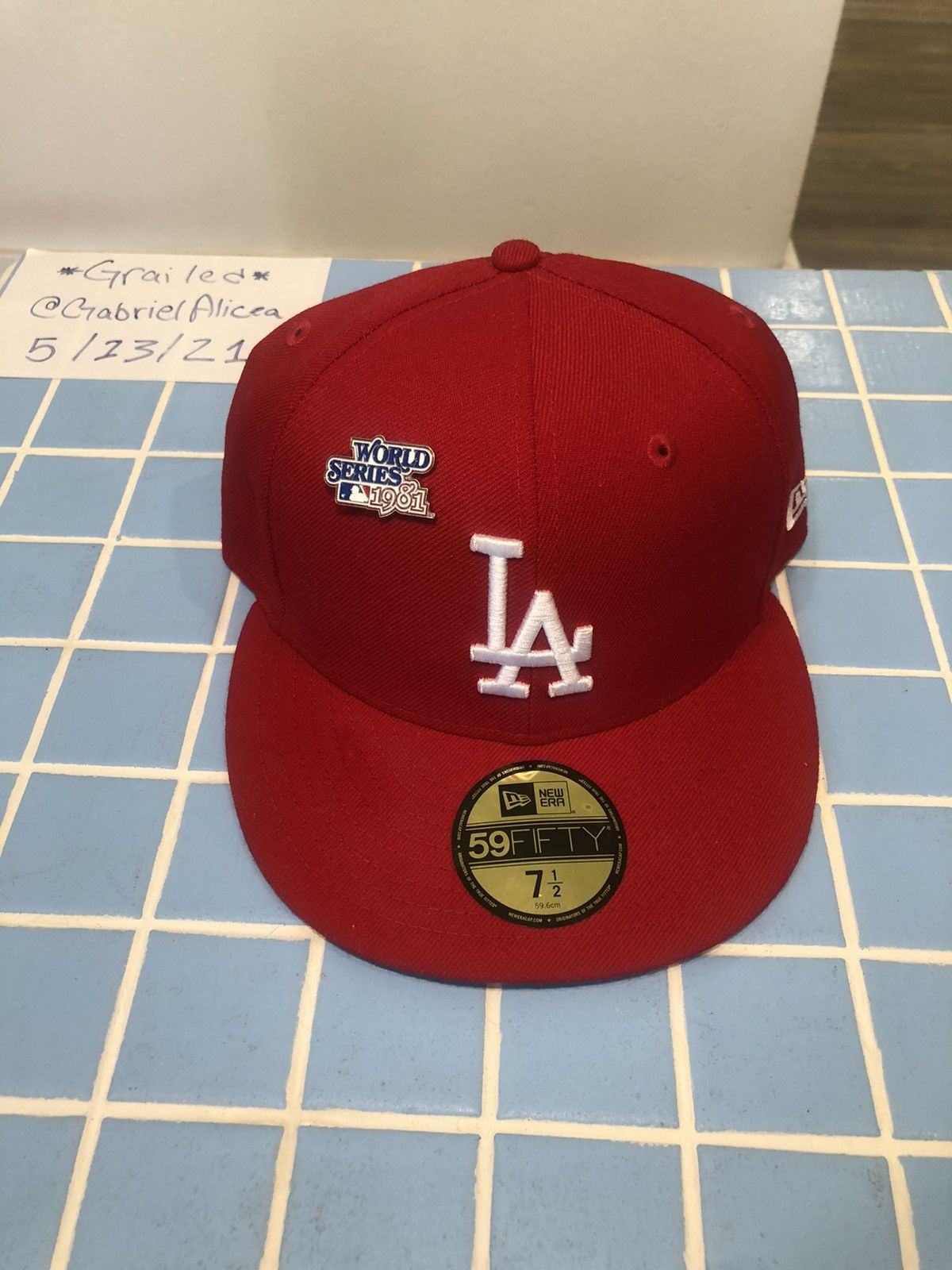 Exclusive New Era 59Fifty Red icy hotsell Los Angeles Dodgers 2020