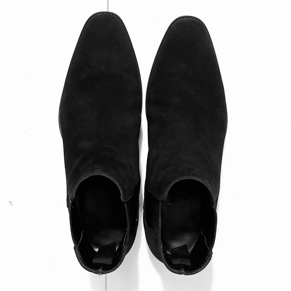 Hedi Slimane × Saint Laurent Paris Saint Laurent Black Velour Boots Hedi Slimane Era Size US 11 / EU 44 - 4 Thumbnail