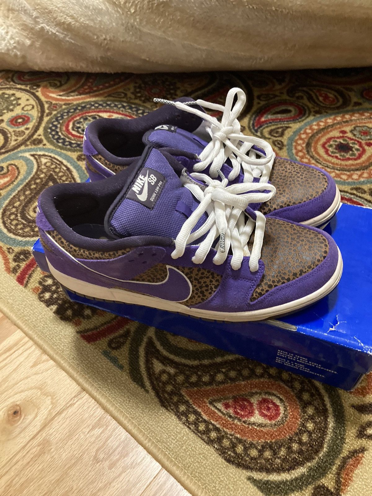 Nike Purple Safari Dunk Nike SB | Grailed