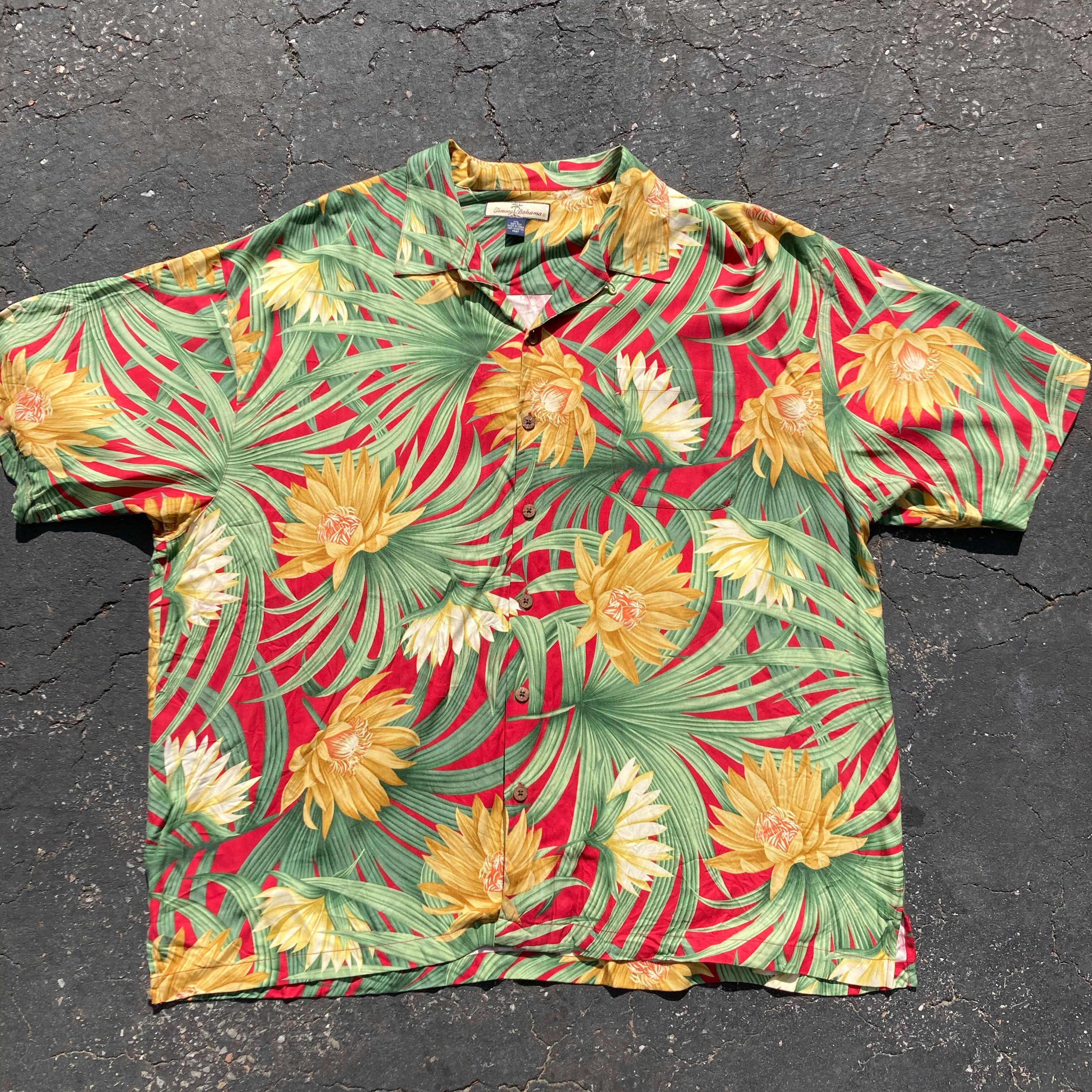 Tommy Bahama Tommy Bahama 100% Silk Floral Print Hawaiian Shirt | 2XL ...