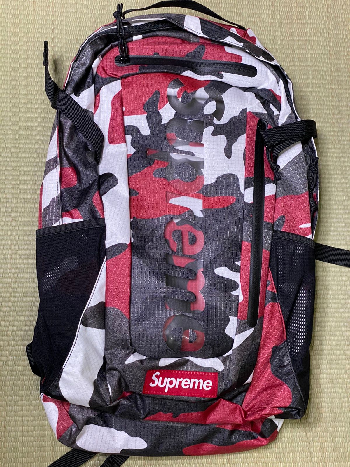 Supreme Backpack Red Camo