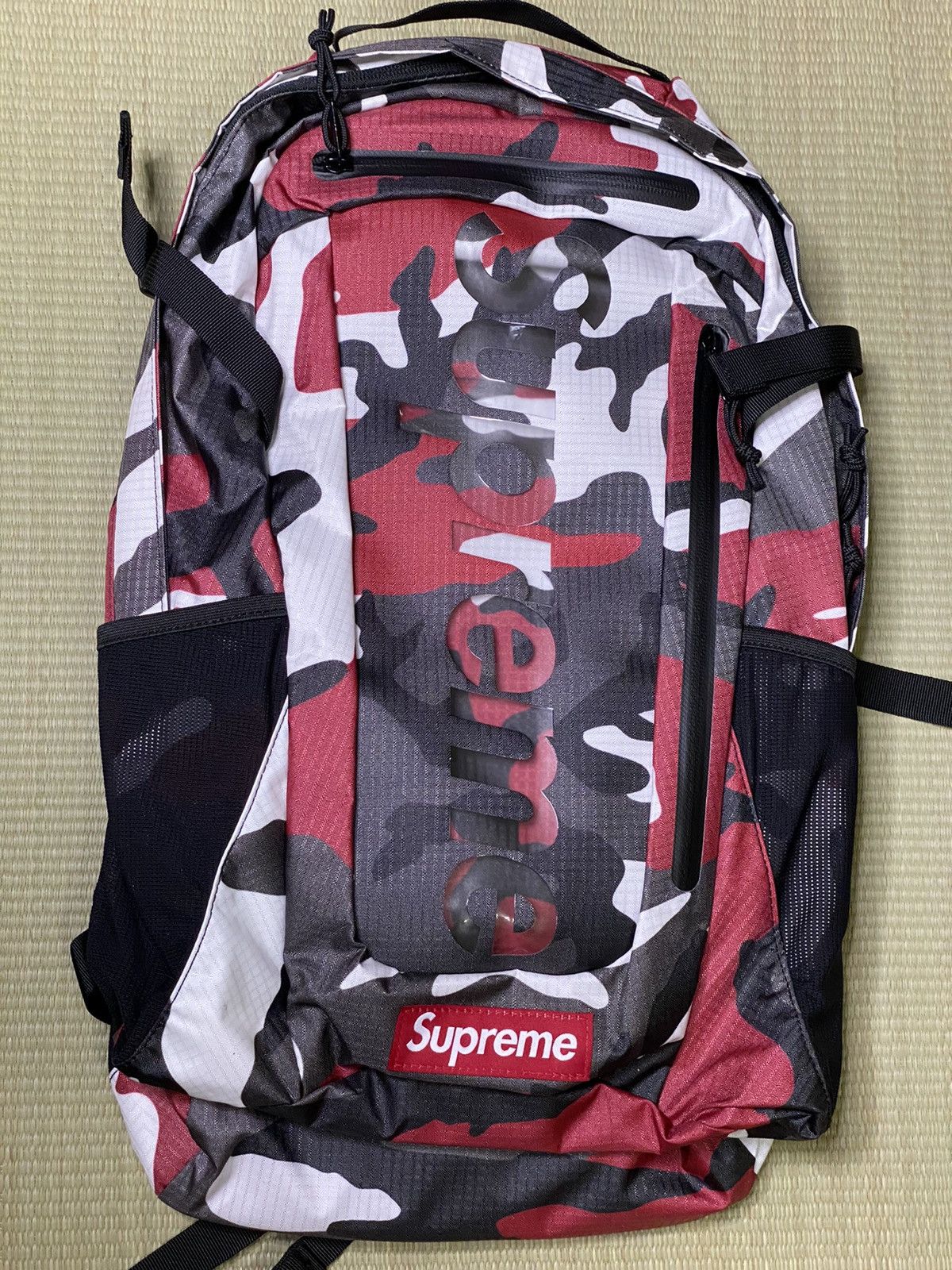 Supreme Backpack Red Camo SS21