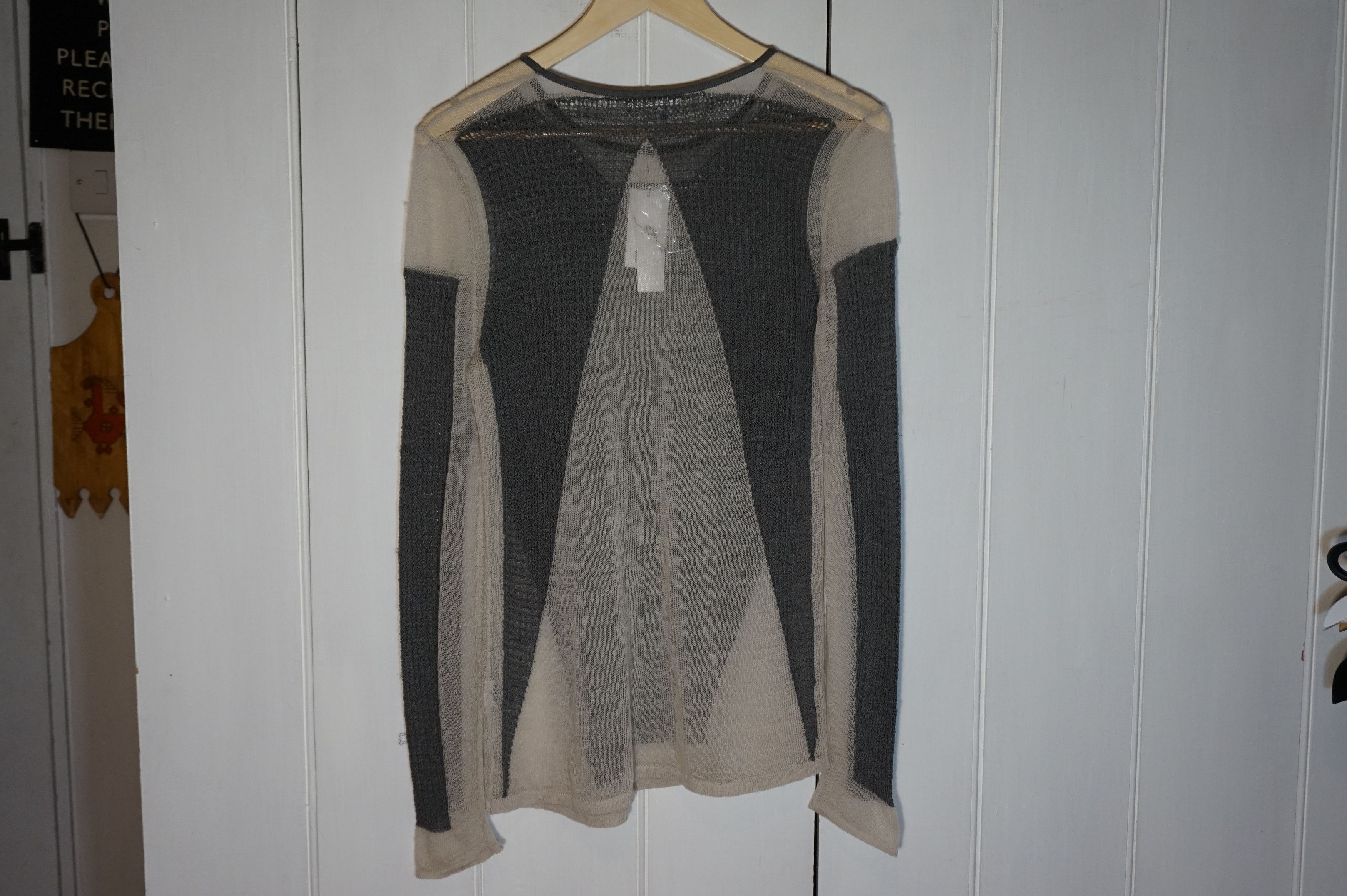 Helmut Lang sheer panelled knit top Size US M / EU 48-50 / 2 - 2 Thumbnail