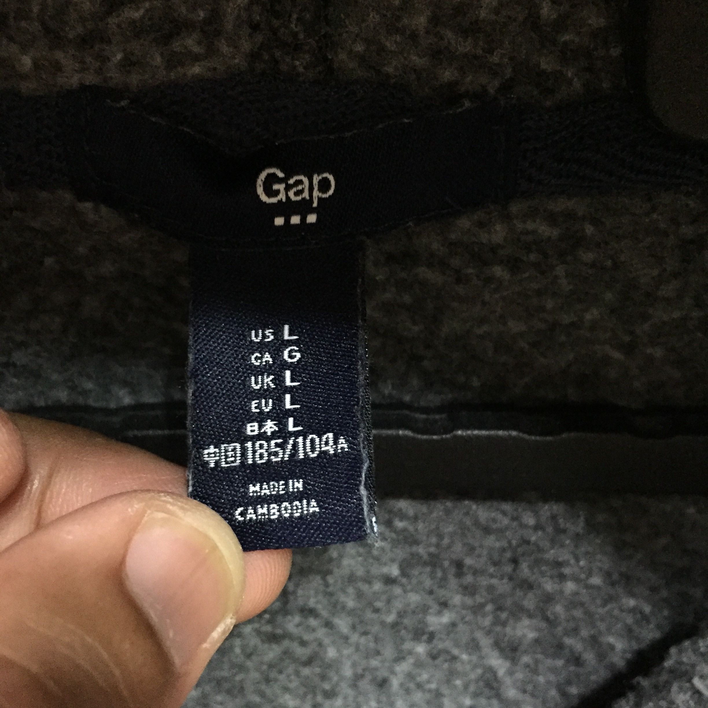 Gap Vintage Gap hoodie spellout embroidered big logo Size US L / EU 52-54 / 3 - 4 Thumbnail