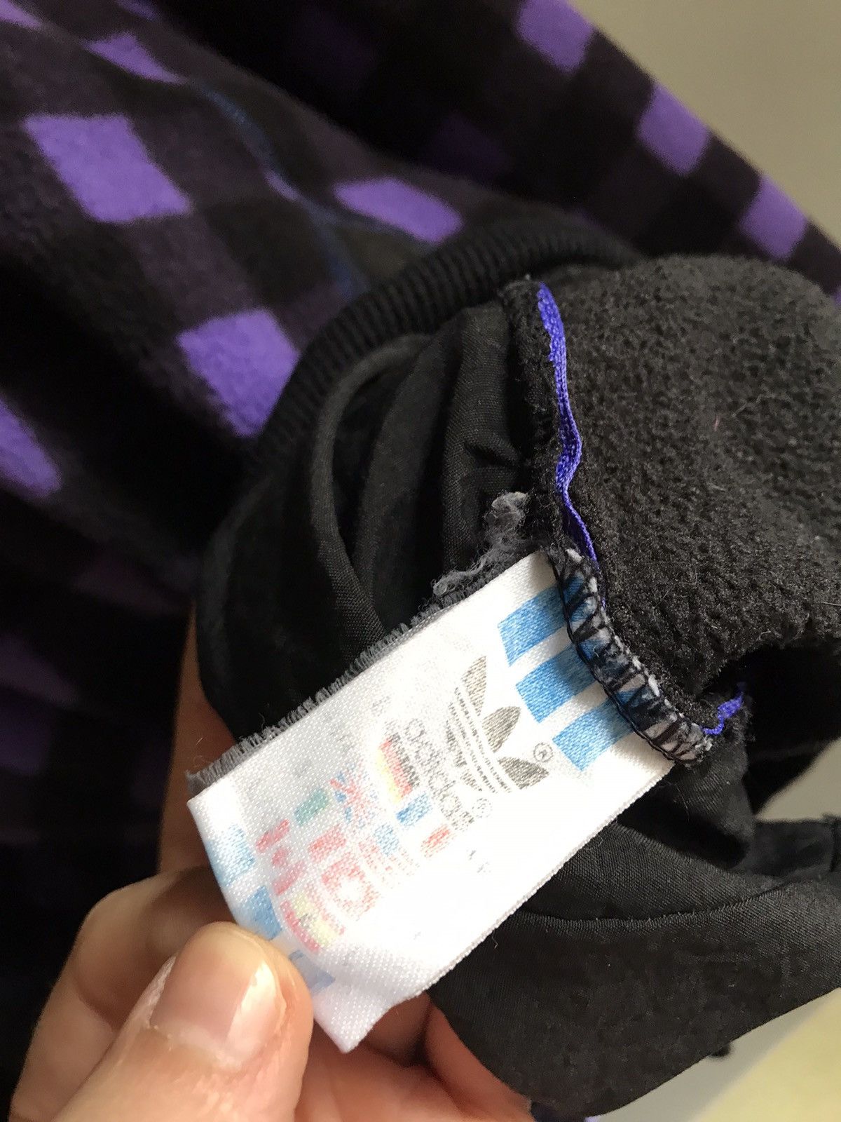Adidas × Polartec × Vintage ADIDAS Adventure Checkered Vintage Polartec Fleece Jacket Size US L / EU 52-54 / 3 - 11 Thumbnail